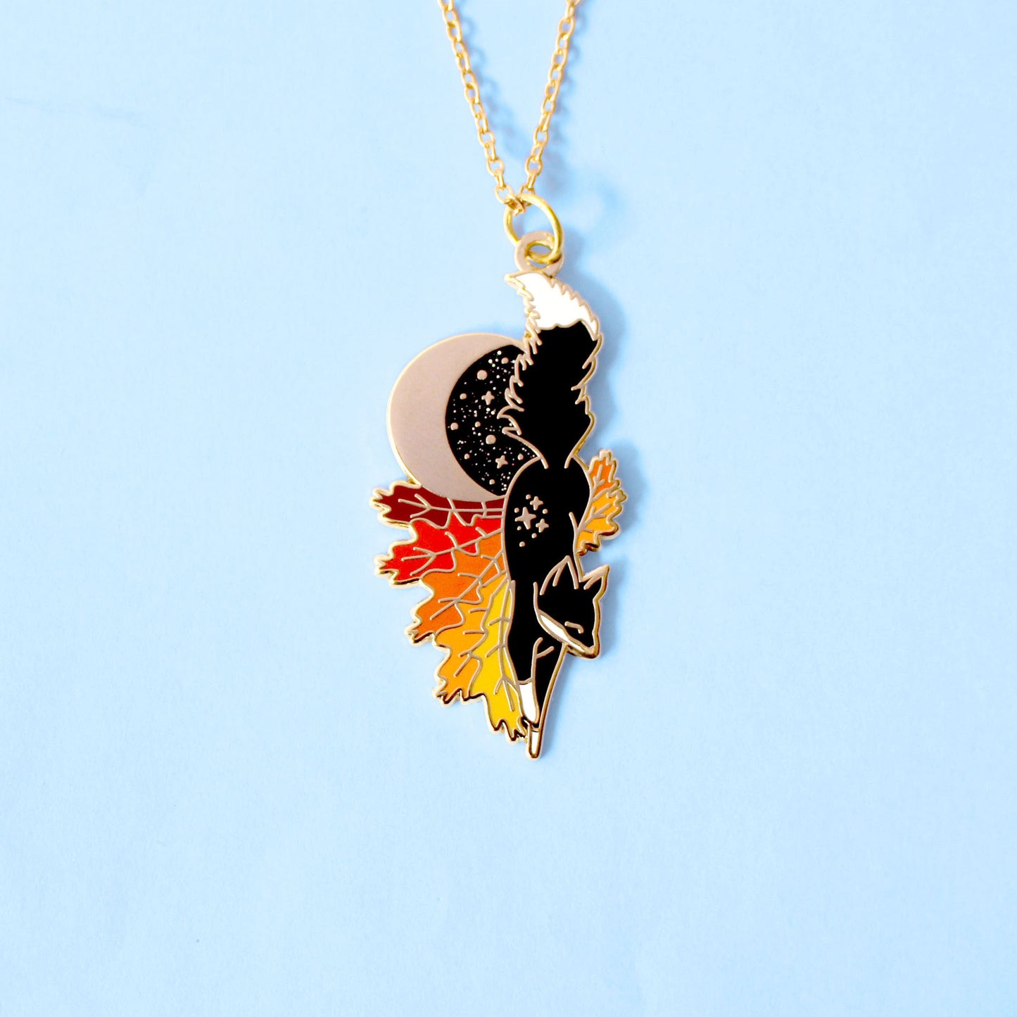 Fall Fox Necklace
