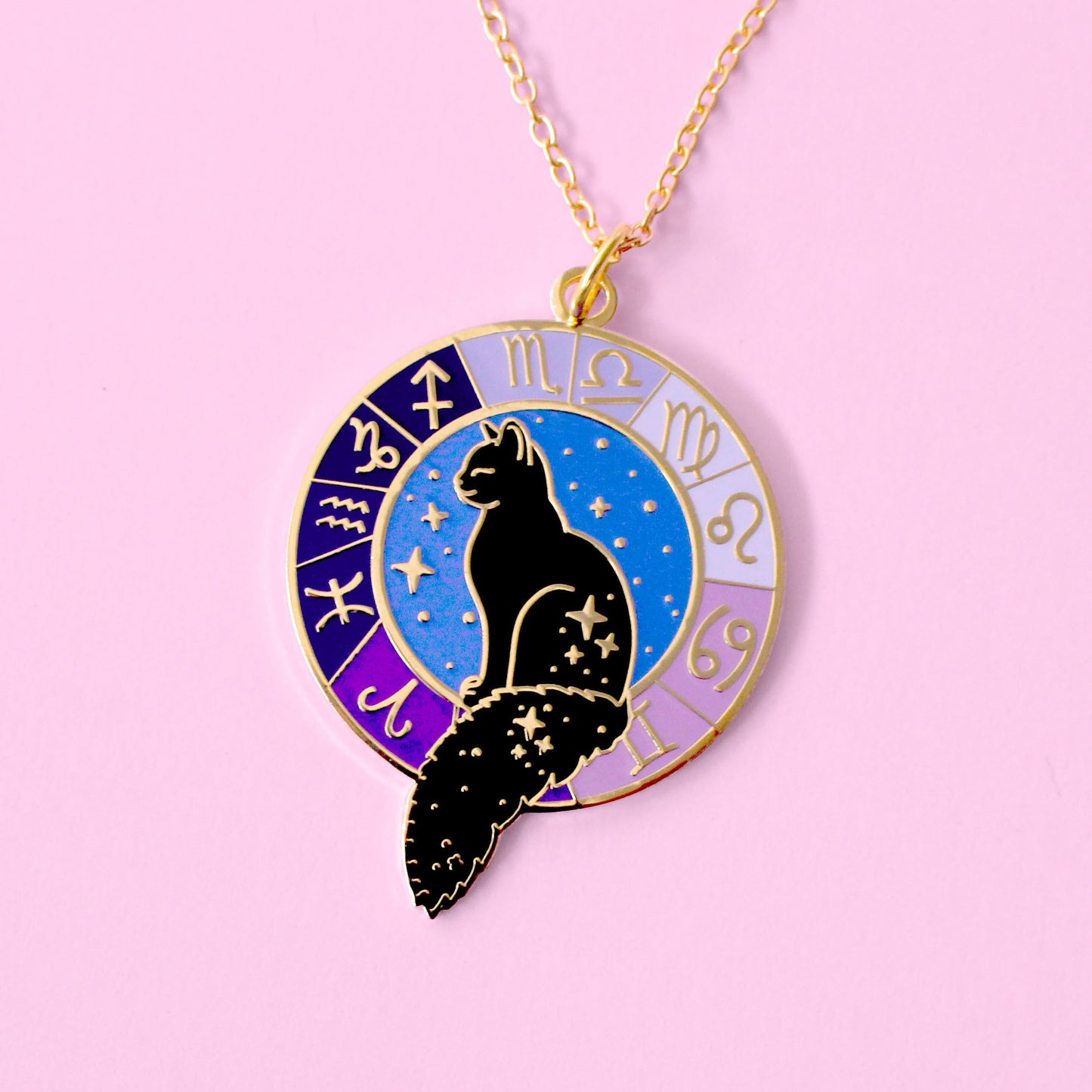 Zodiac Cat Necklace