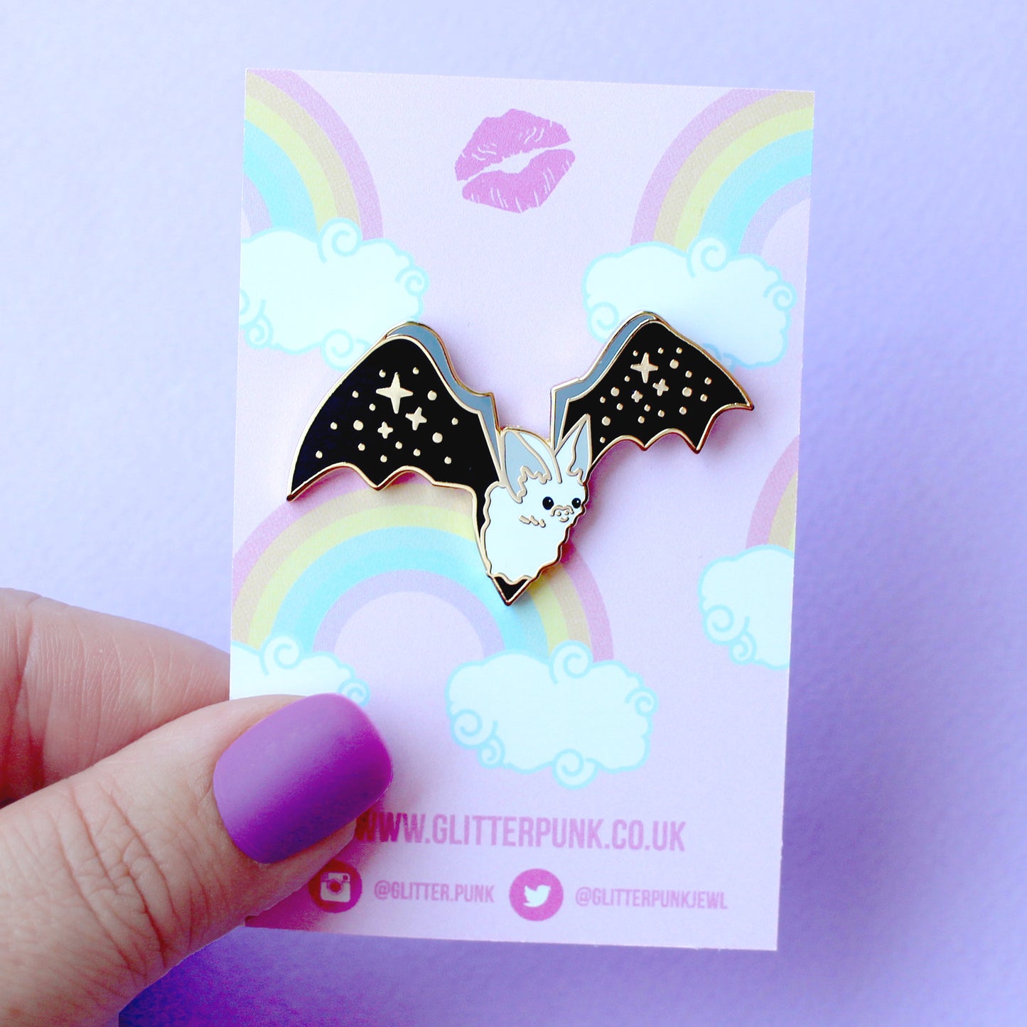 Cute Halloween Bat Enamel Pin – Halloween Collection