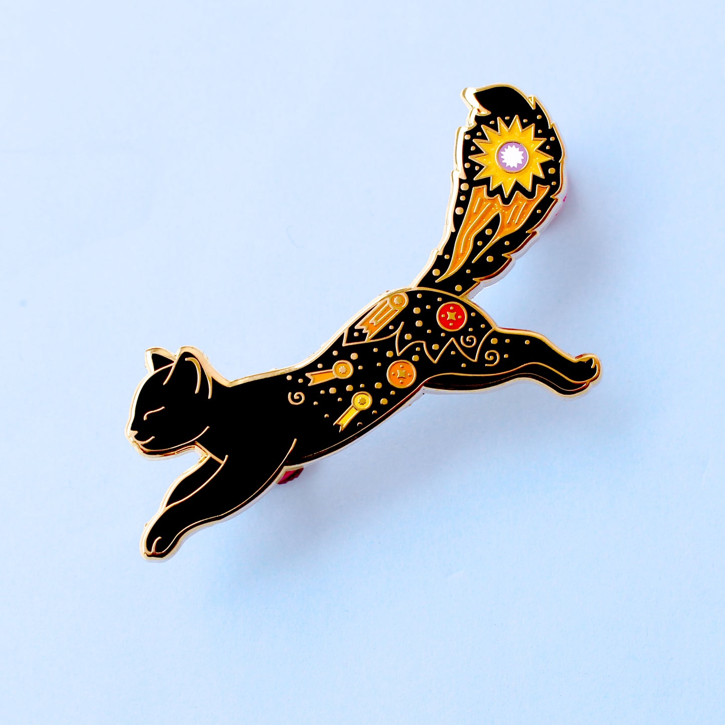 Comet Cat Enamel Pin – Cosmic Cats Collection