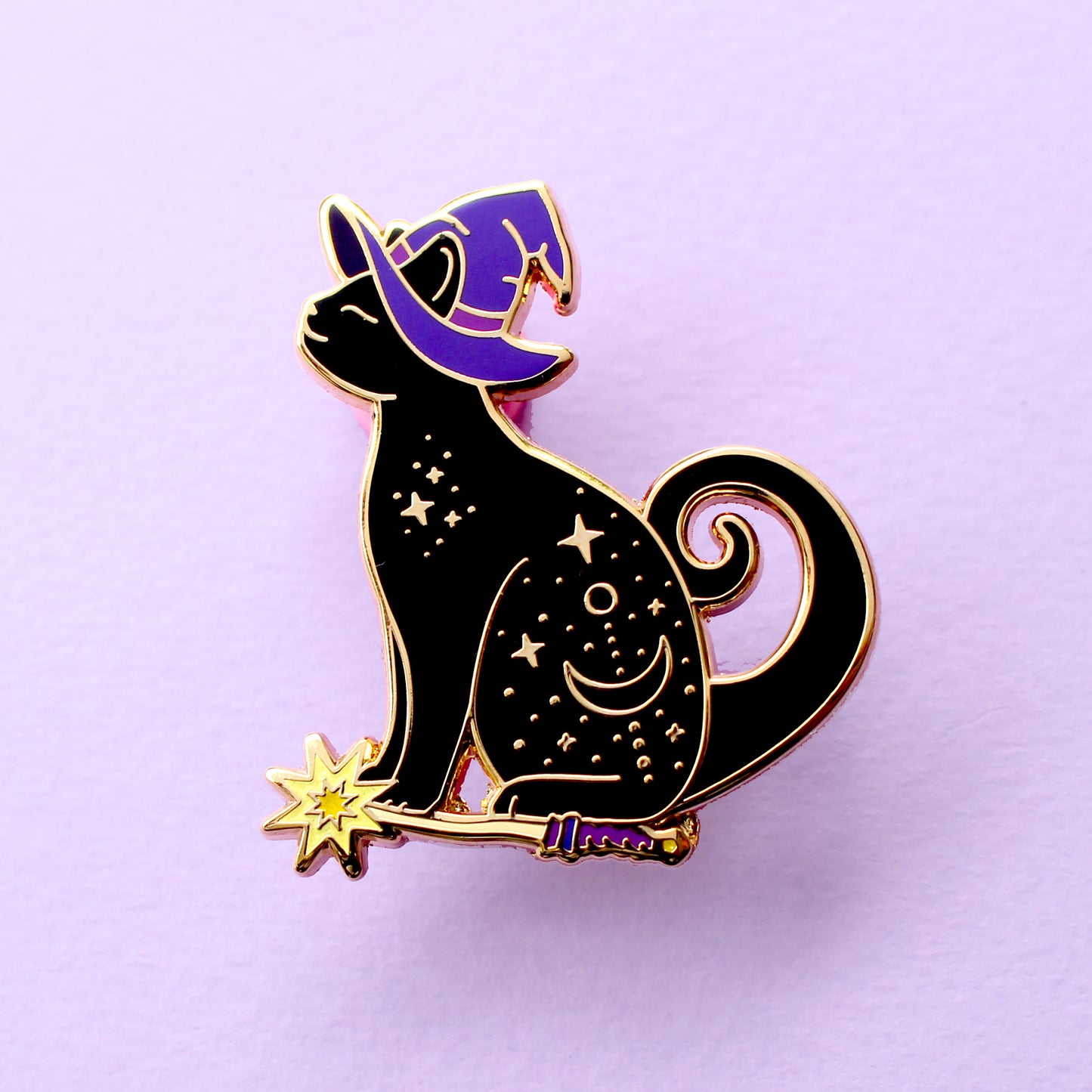 Magic Cat Enamel Pin – Halloween Collection