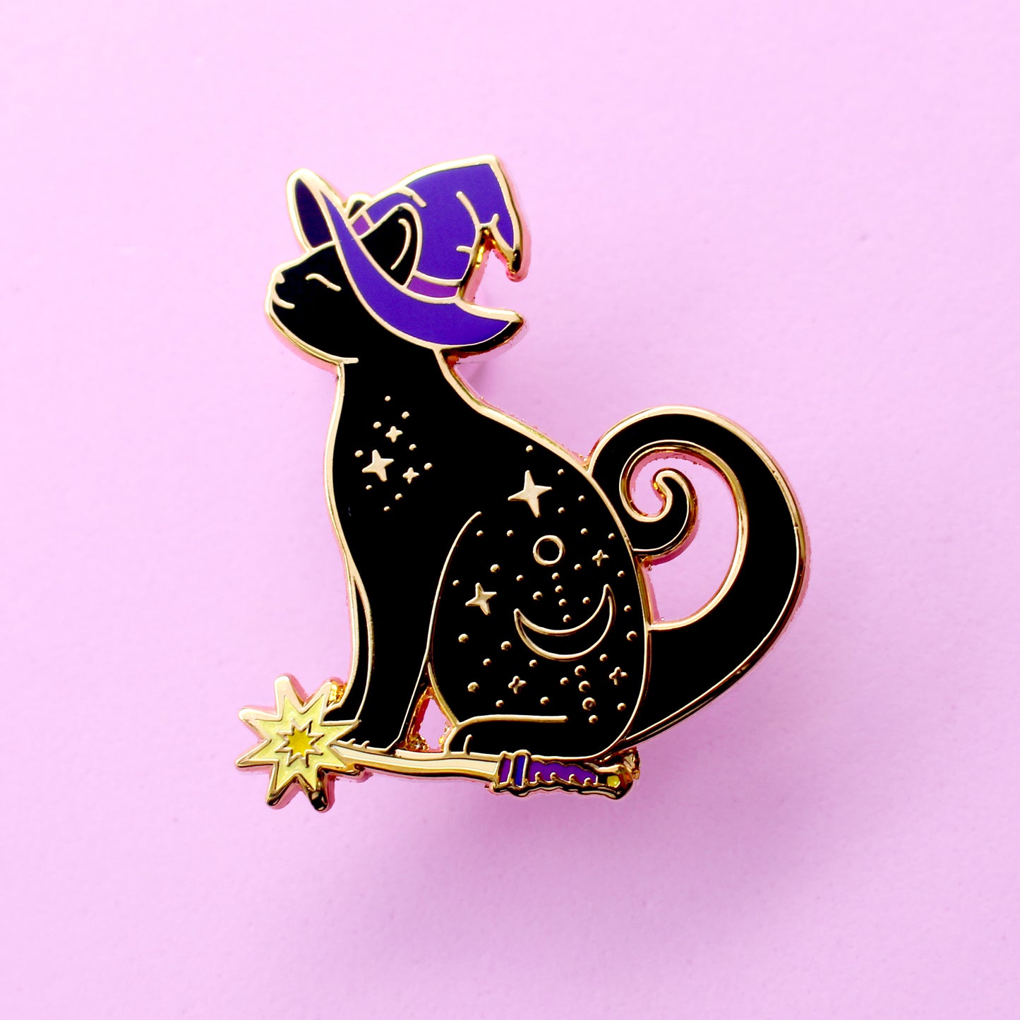 Magic Cat Enamel Pin – Halloween Collection