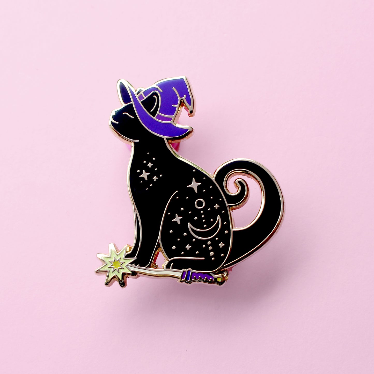 Magic Cat Enamel Pin – Halloween Collection