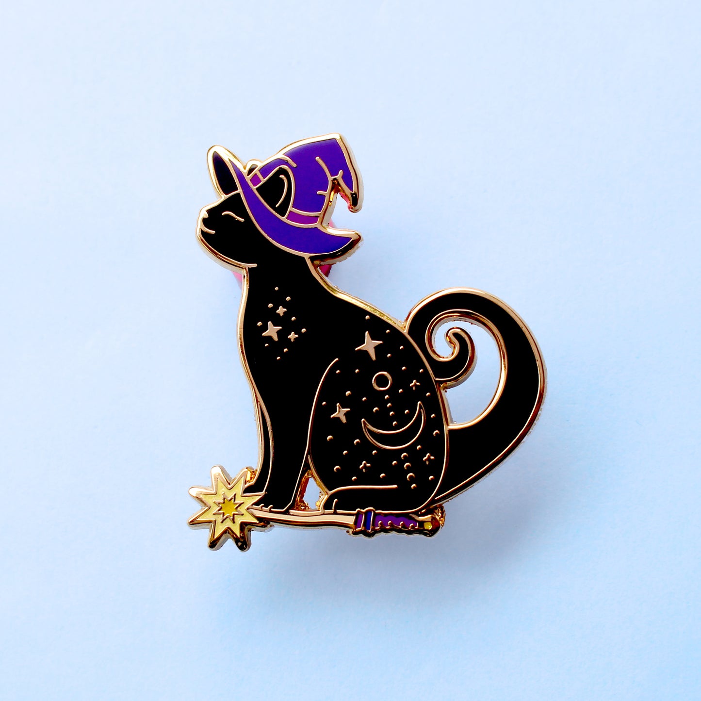 Magic Cat Enamel Pin – Halloween Collection