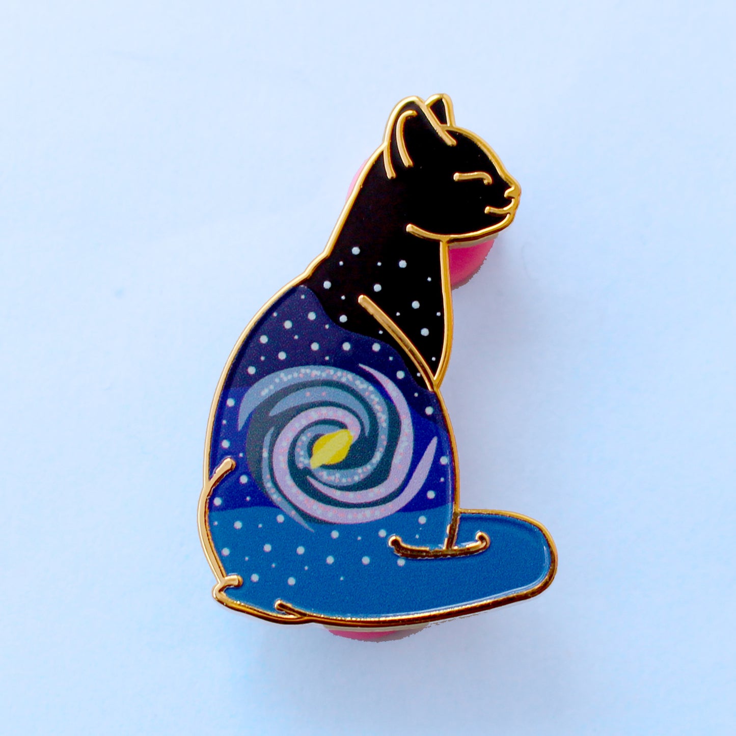 Milky Way Cat Enamel Pin – Cosmic Cats Collection