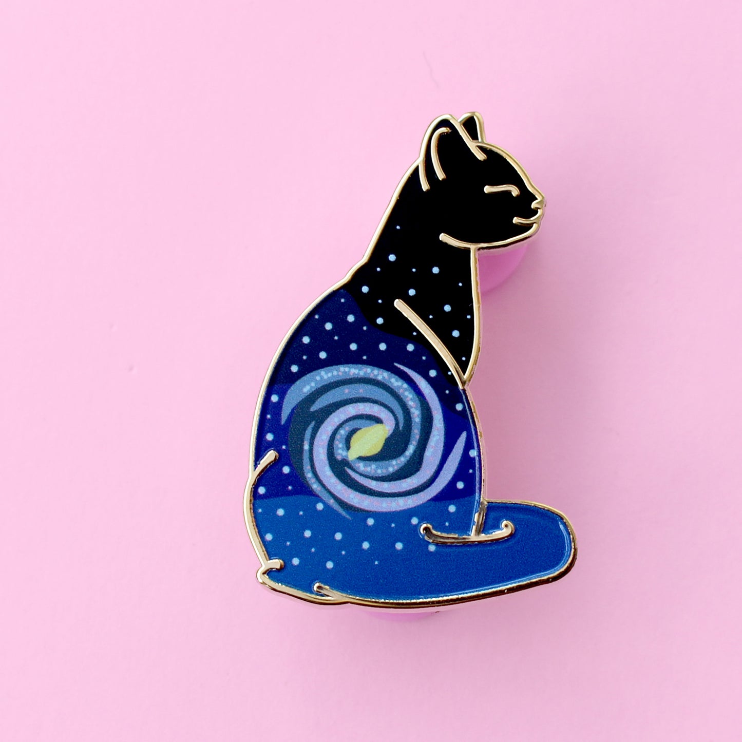 Milky Way Cat Enamel Pin – Cosmic Cats Collection