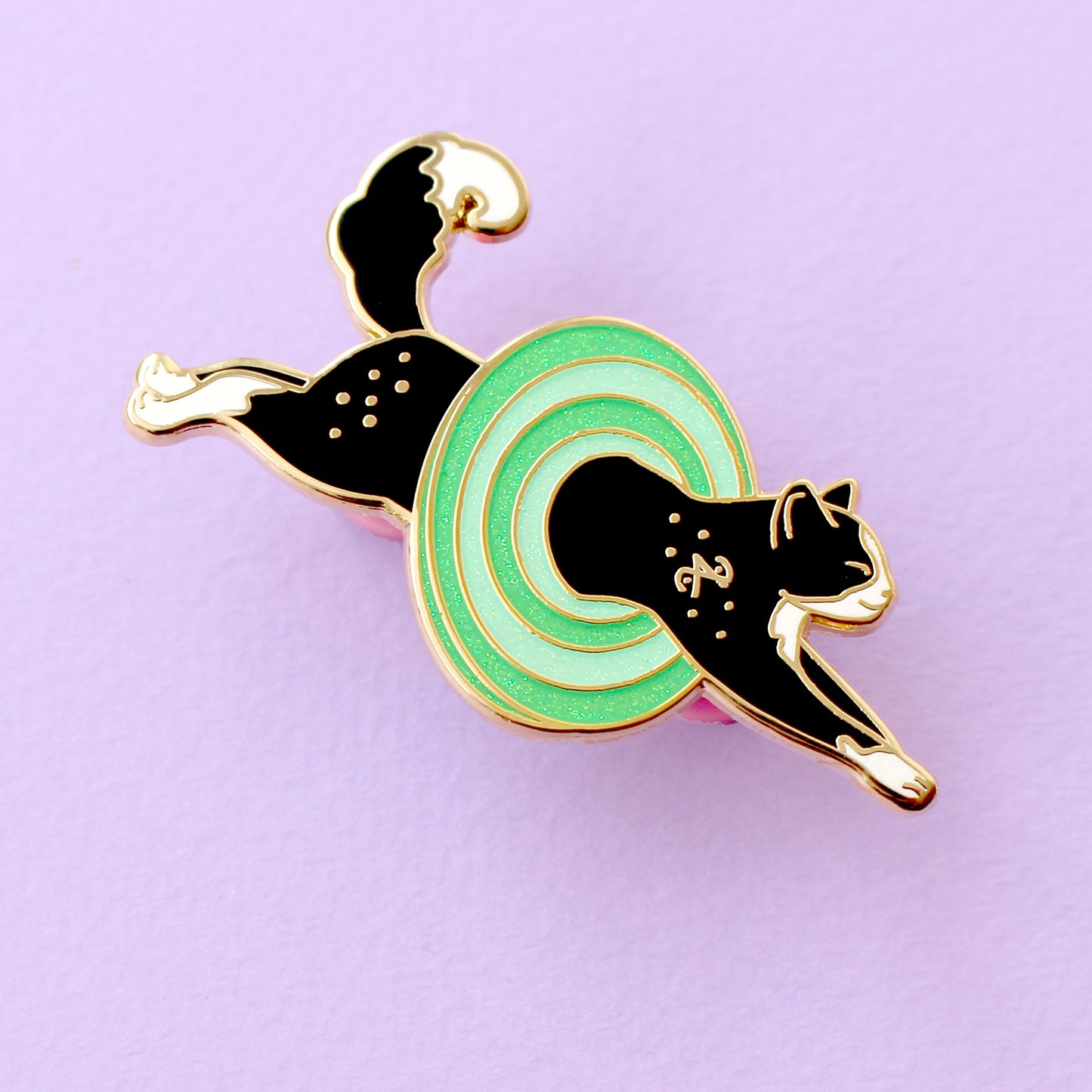 Space Portal Cat Enamel Pin – Cosmic Cats Collection