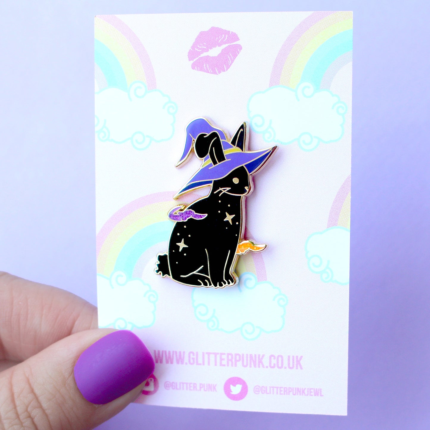 Spooky Halloween Rabbit Enamel Pin – Halloween Collection