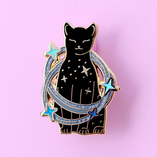 Starburst Cat Enamel Pin – Cosmic Cats Collection