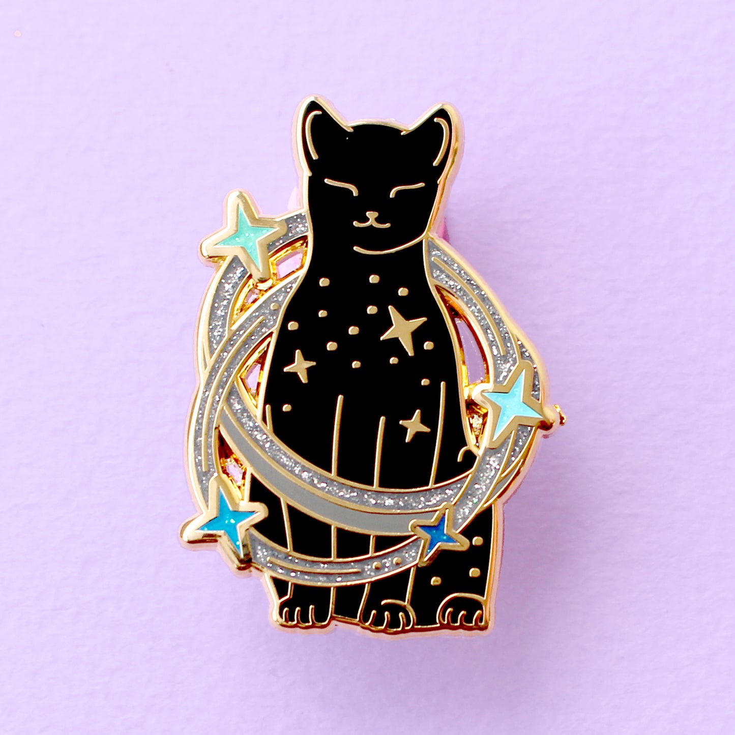 Starburst Cat Enamel Pin – Cosmic Cats Collection