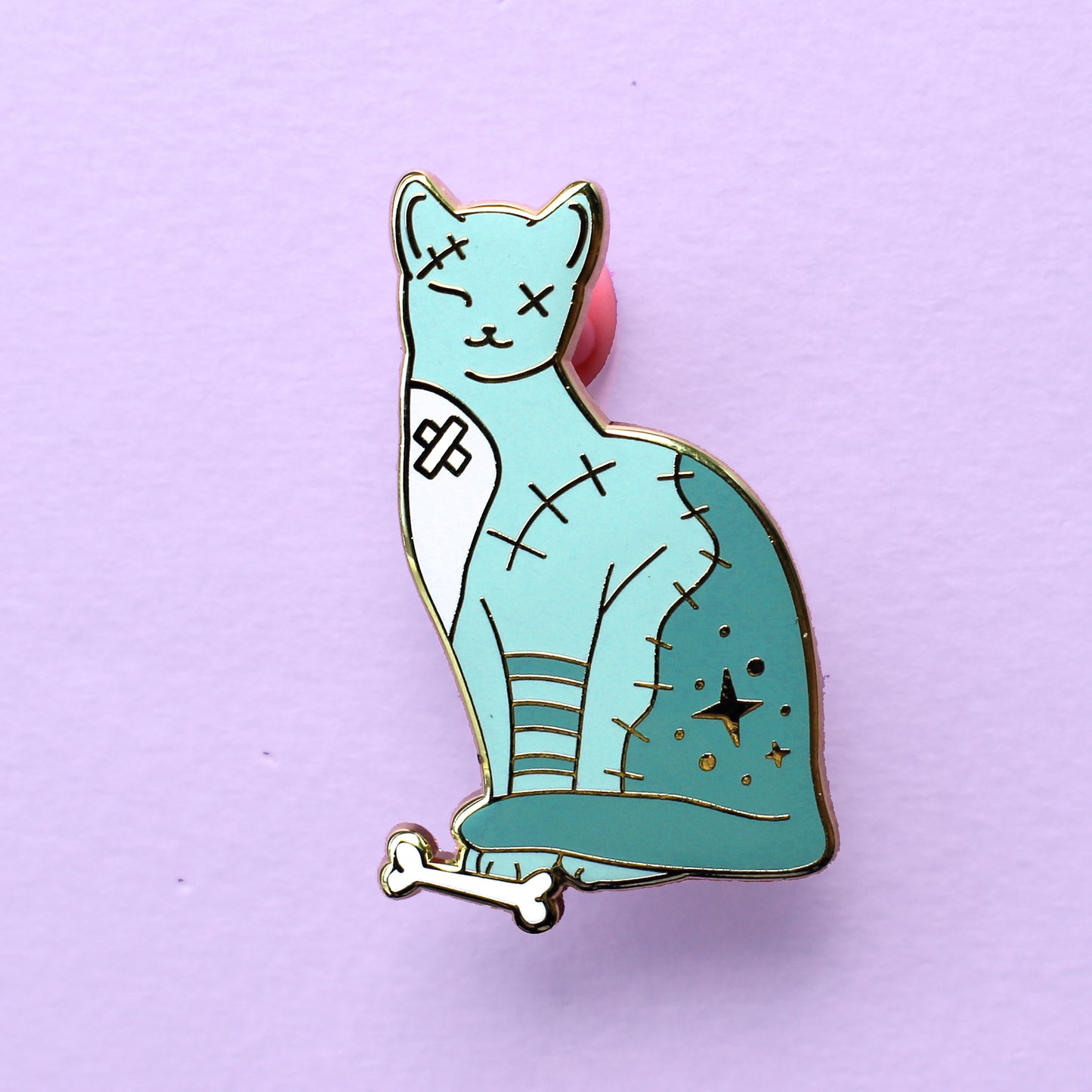 Zombie Cat Enamel Pin – Halloween Collection