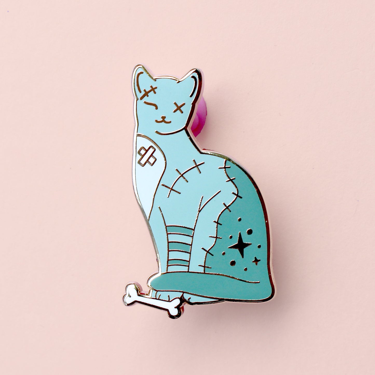 Zombie Cat Enamel Pin – Halloween Collection