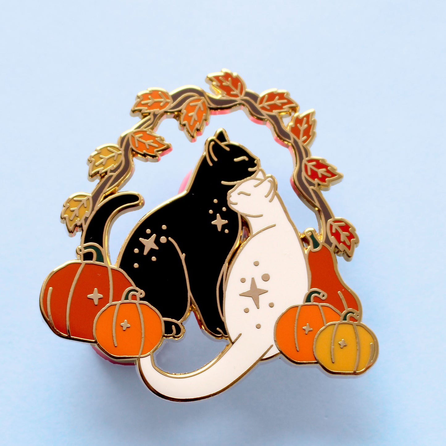 Pumpkin Cats Enamel Pin – Autumn Fall Collection