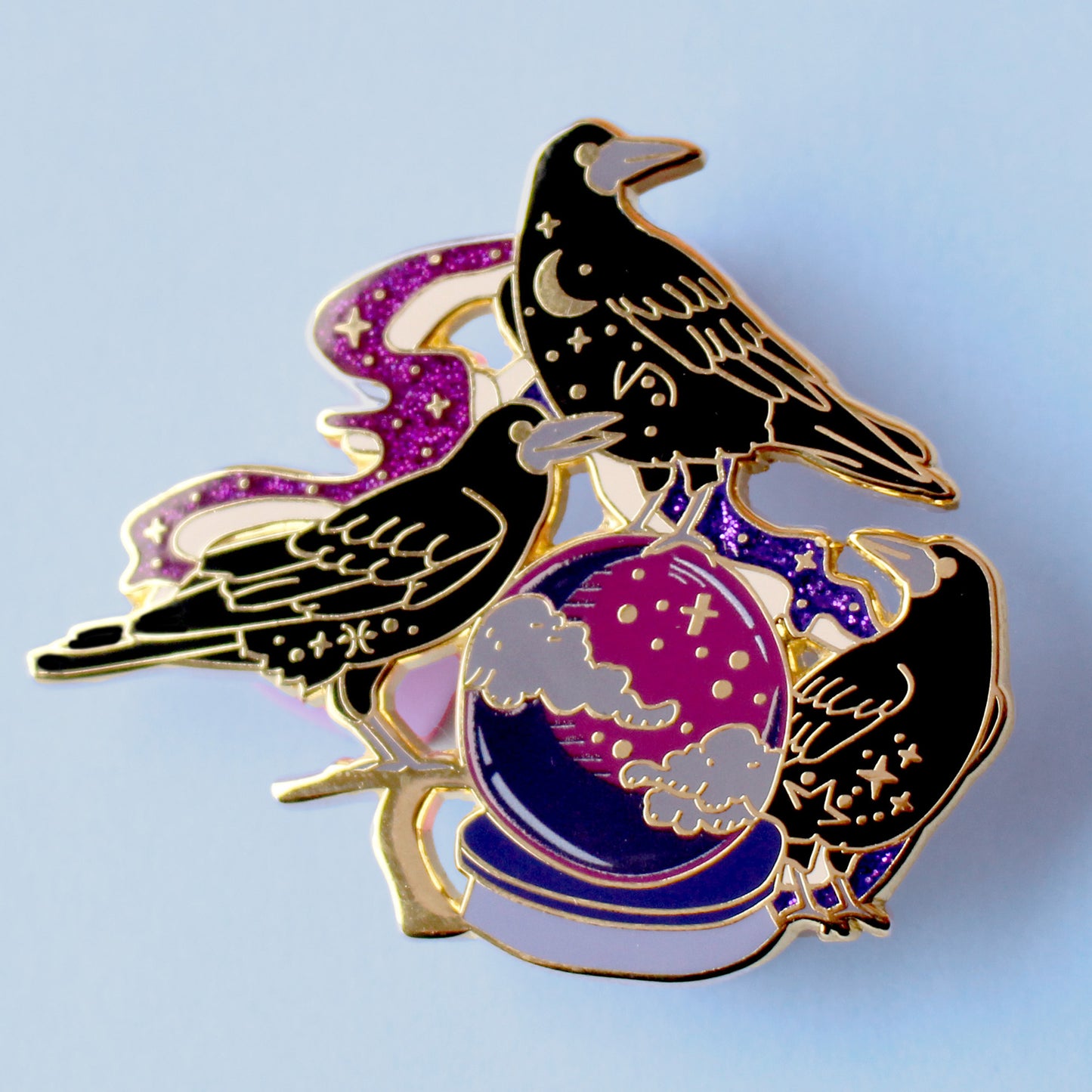 Mystical Rooks Enamel Pin
