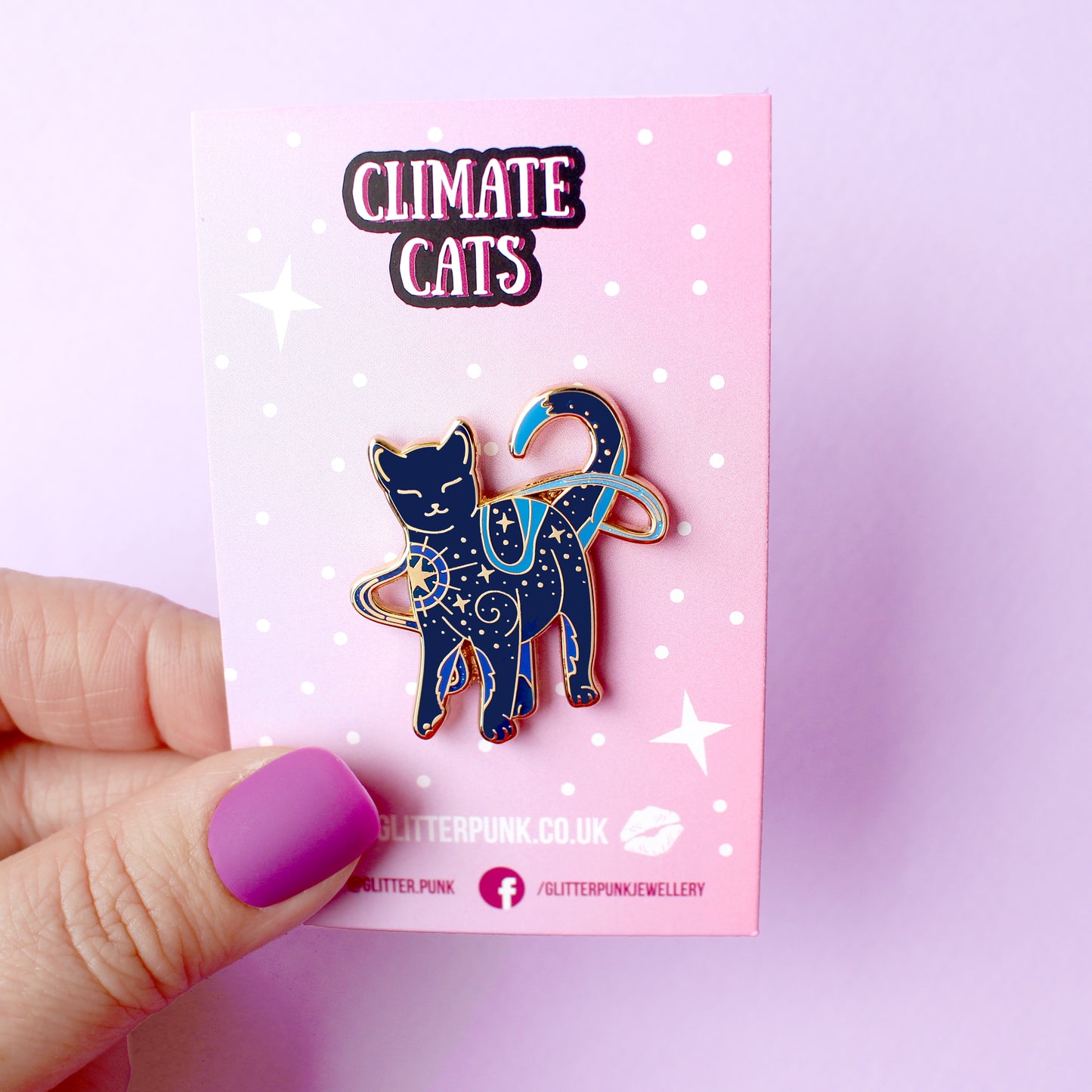 Star Cat Enamel Pin - Climate Cats