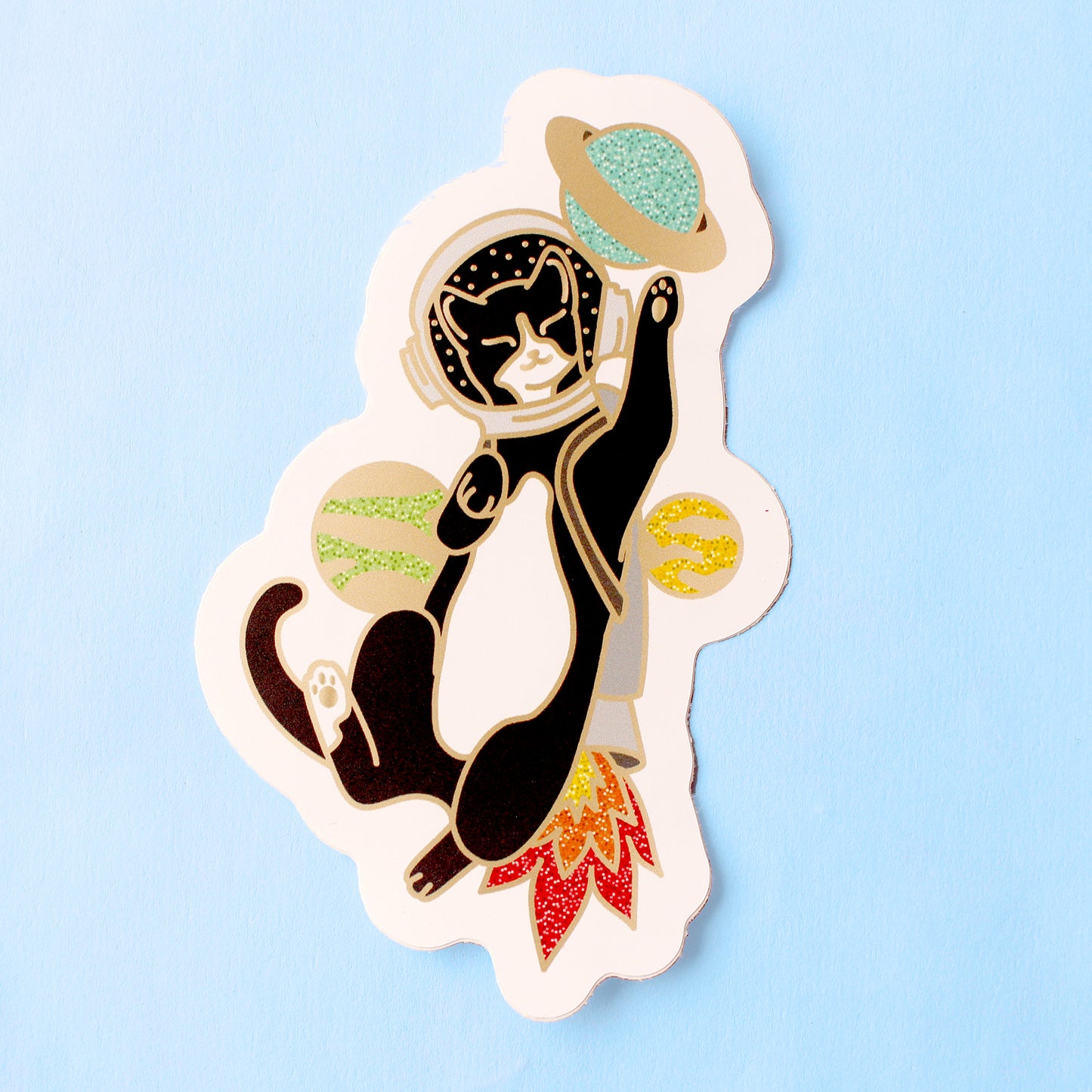 Astronaut Cat Sticker – Cosmic Cats Collection