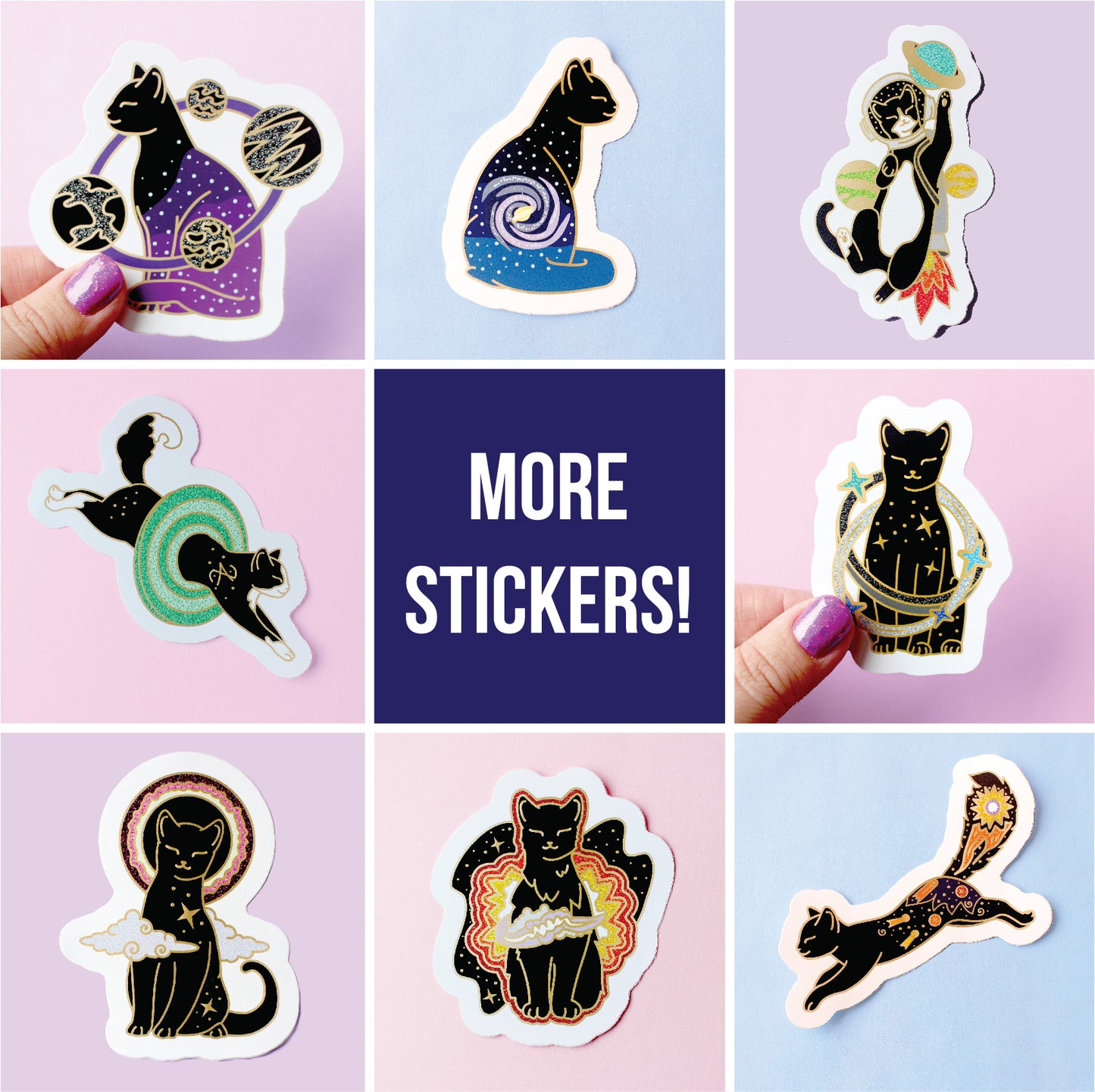 Comet Cat Sticker – Cosmic Cats Collection