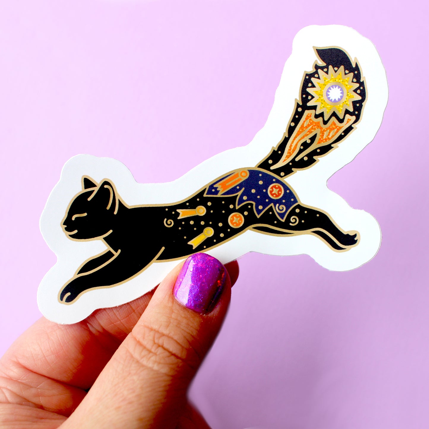 Comet Cat Sticker – Cosmic Cats Collection