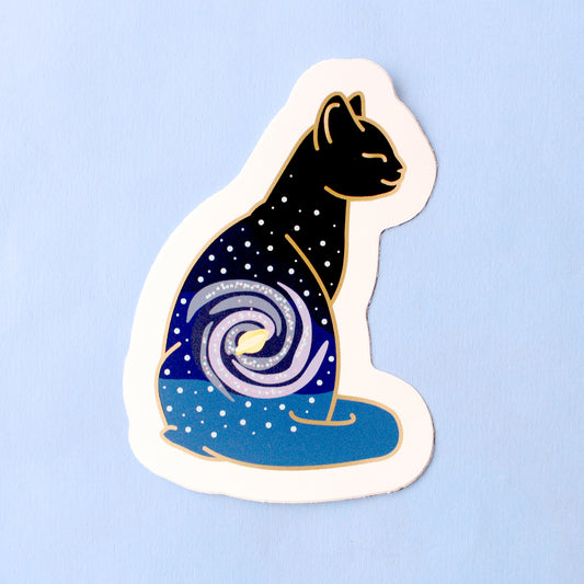 Milky Way Cat Sticker – Cosmic Cats Collection