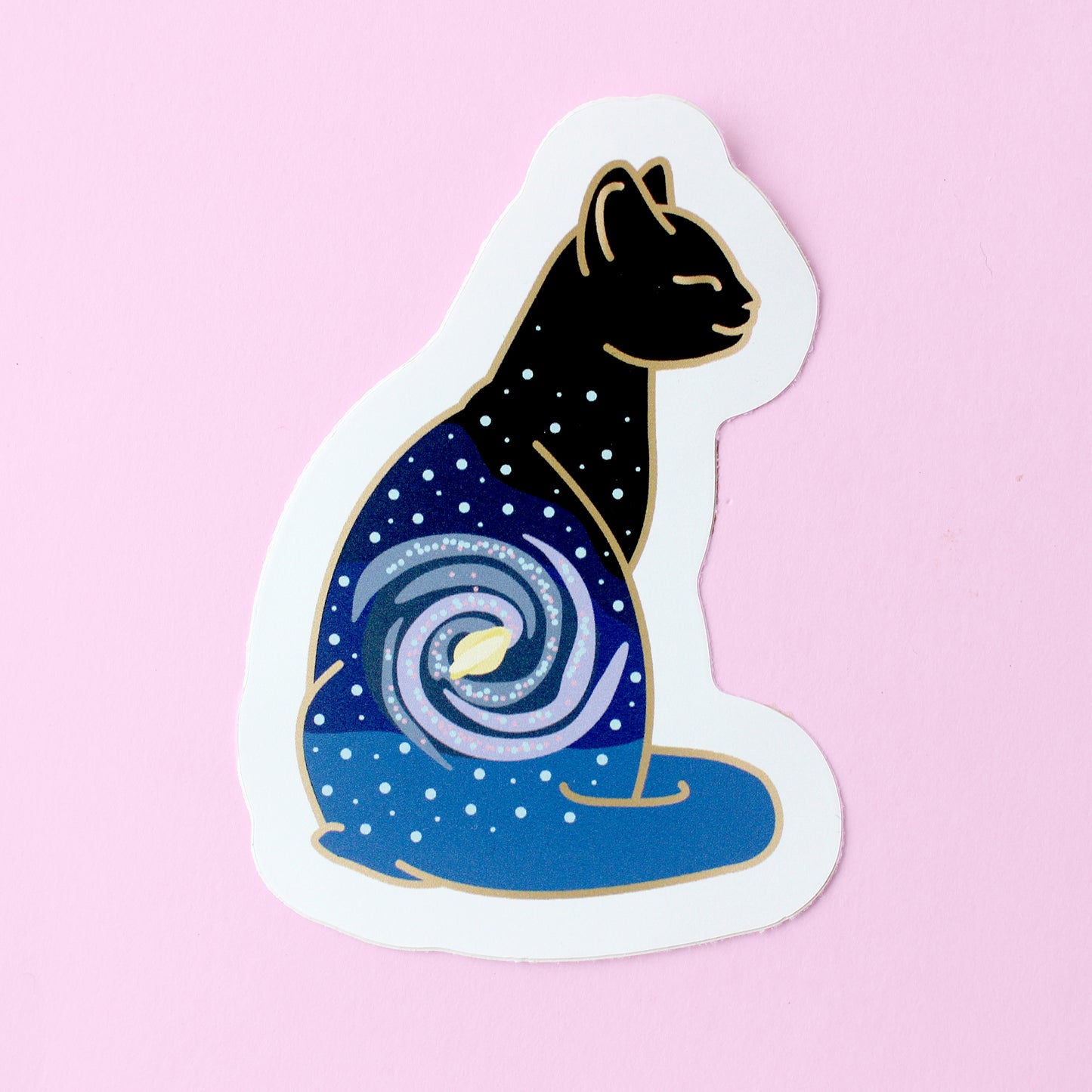 Milky Way Cat Sticker – Cosmic Cats Collection