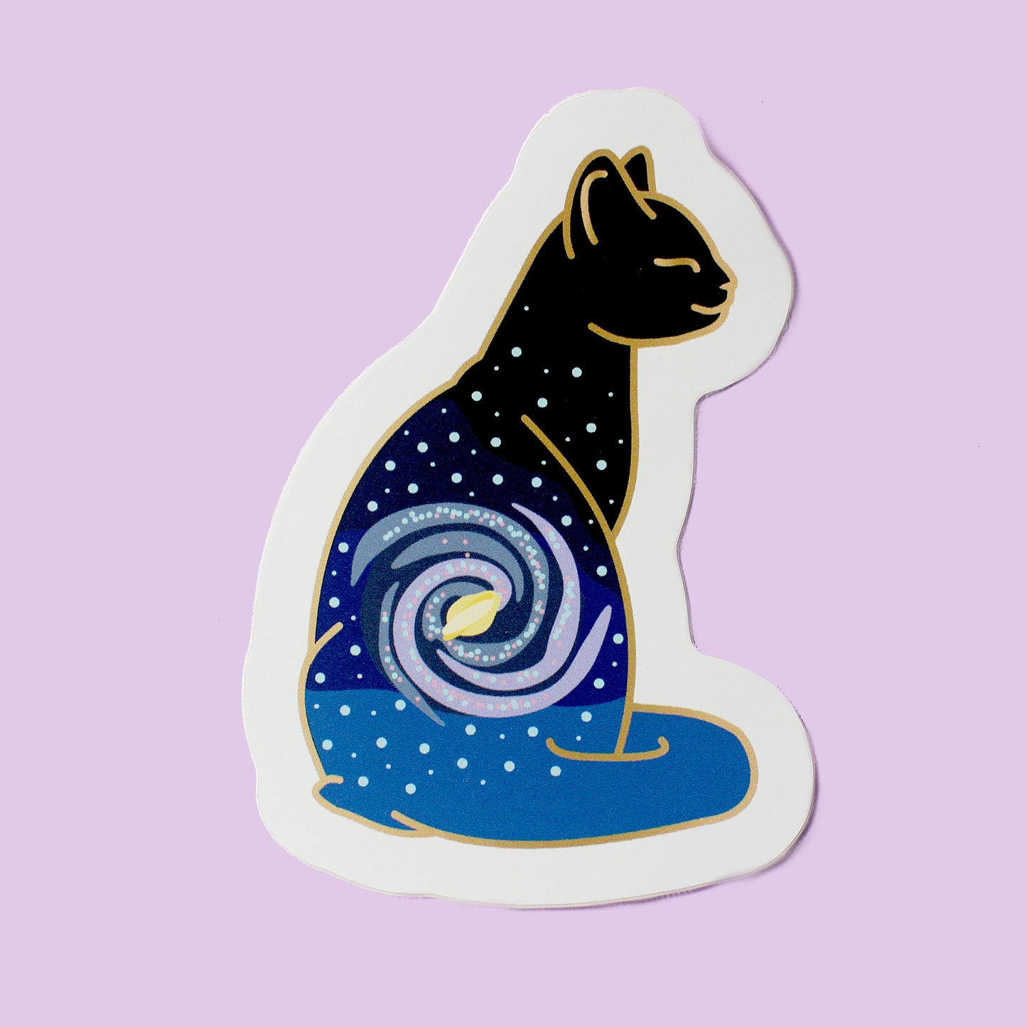 Milky Way Cat Sticker – Cosmic Cats Collection