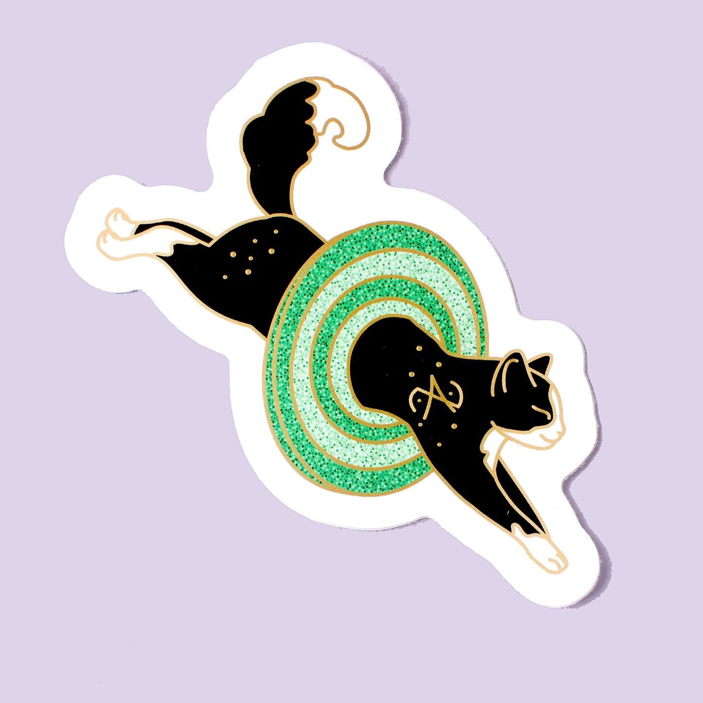 Space Portal Cat Sticker – Cosmic Cats Collection