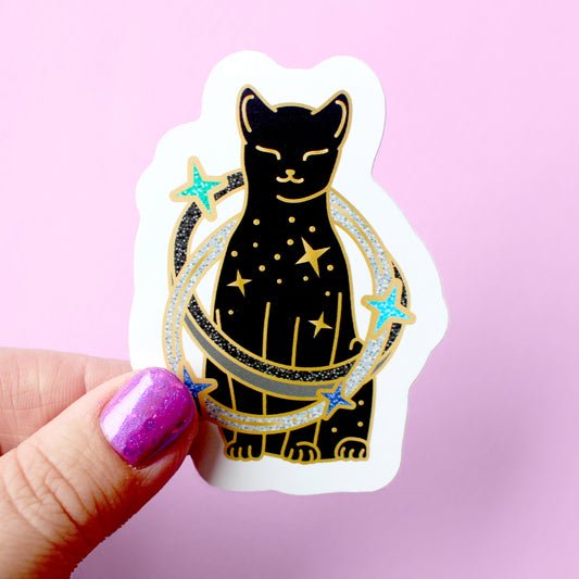 Starburst Cat Sticker – Cosmic Cats Collection