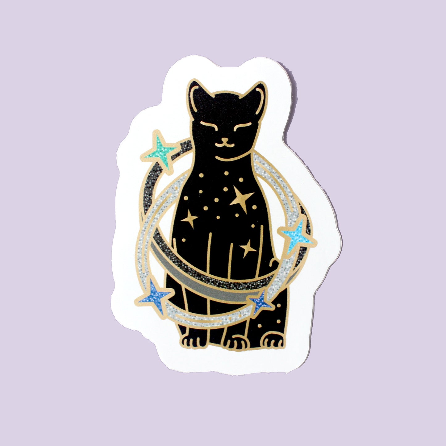 Starburst Cat Sticker – Cosmic Cats Collection