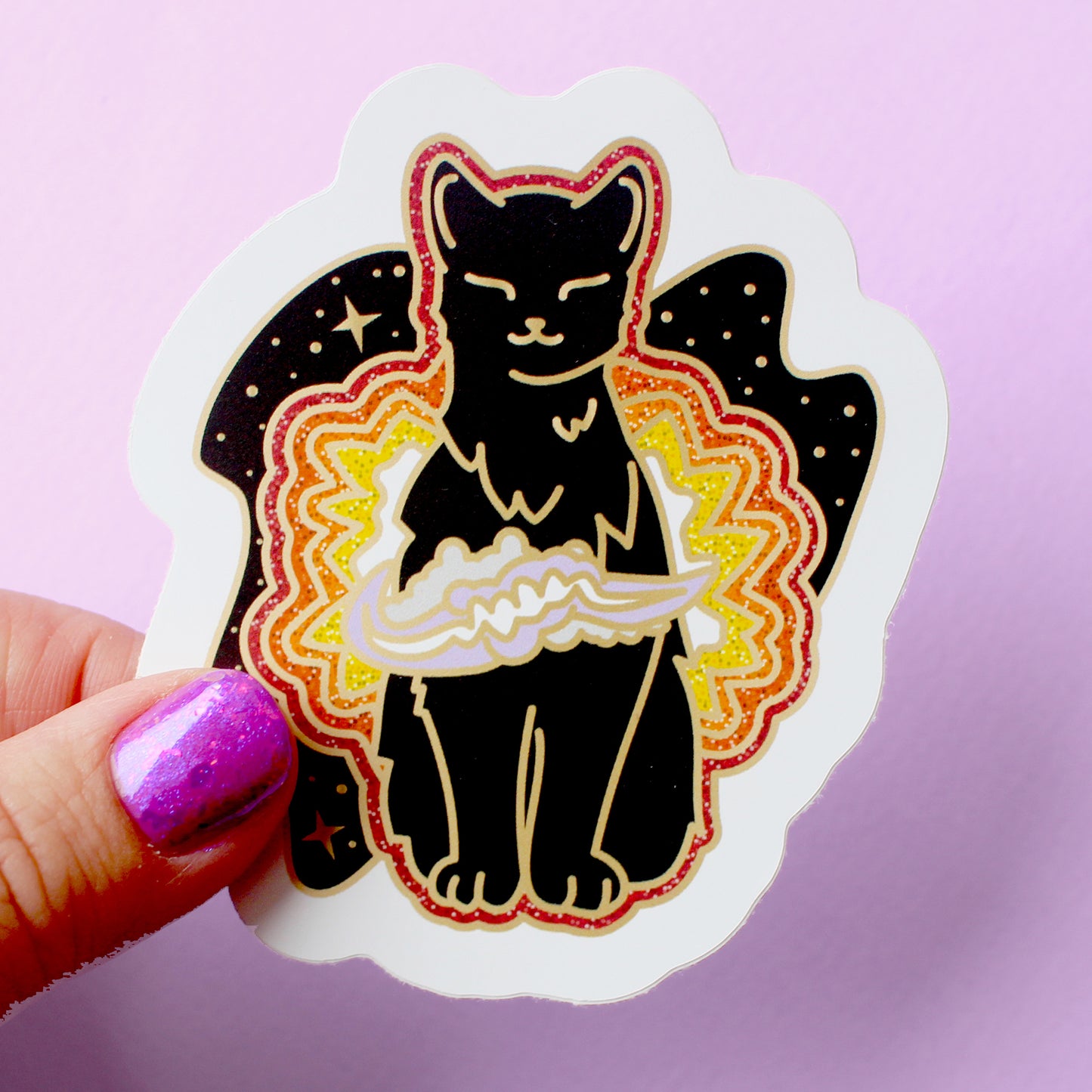 Supernova Cat Sticker – Cosmic Cats Collection