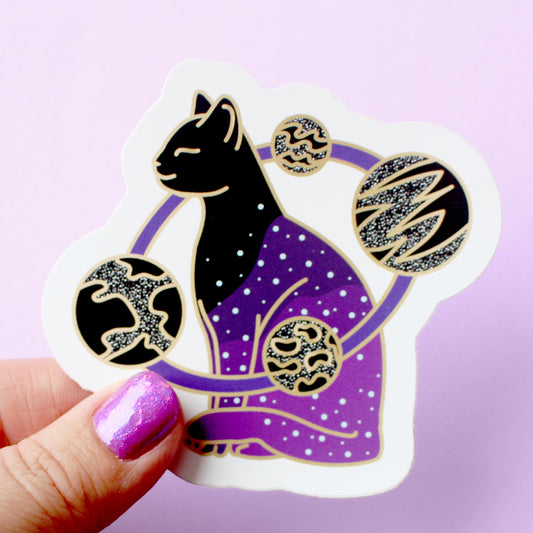 Universe Cat Sticker – Cosmic Cats Collection