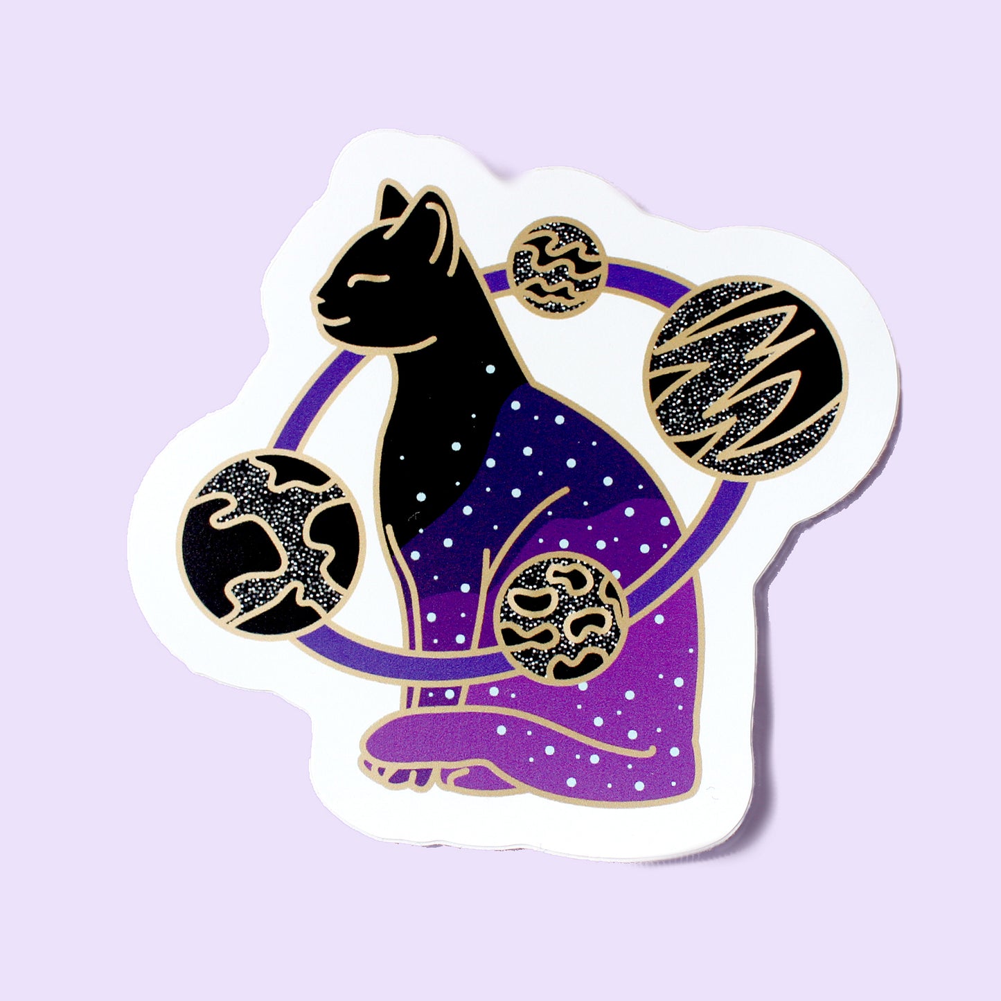 Universe Cat Sticker – Cosmic Cats Collection