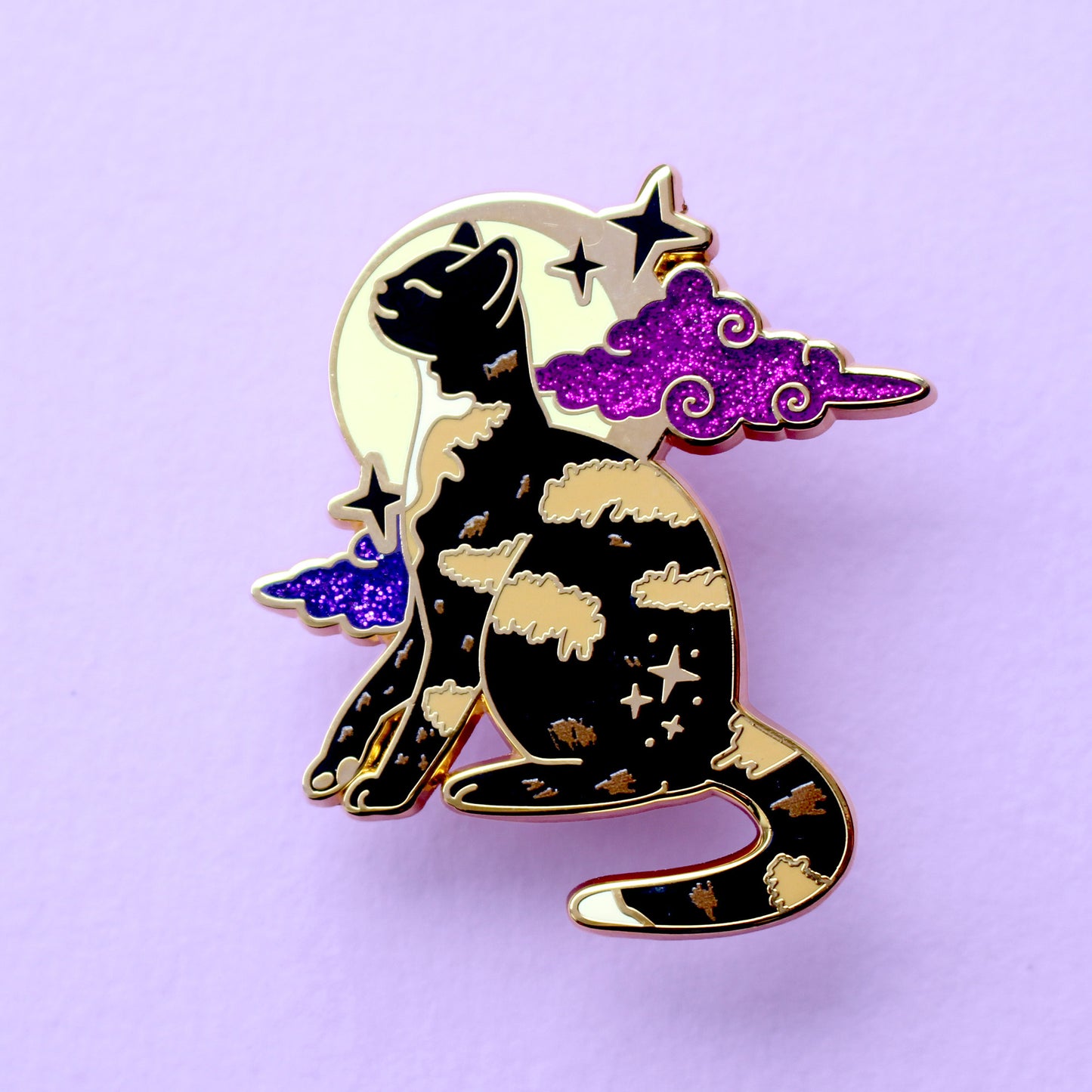 Tortoiseshell Cat Enamel Pin
