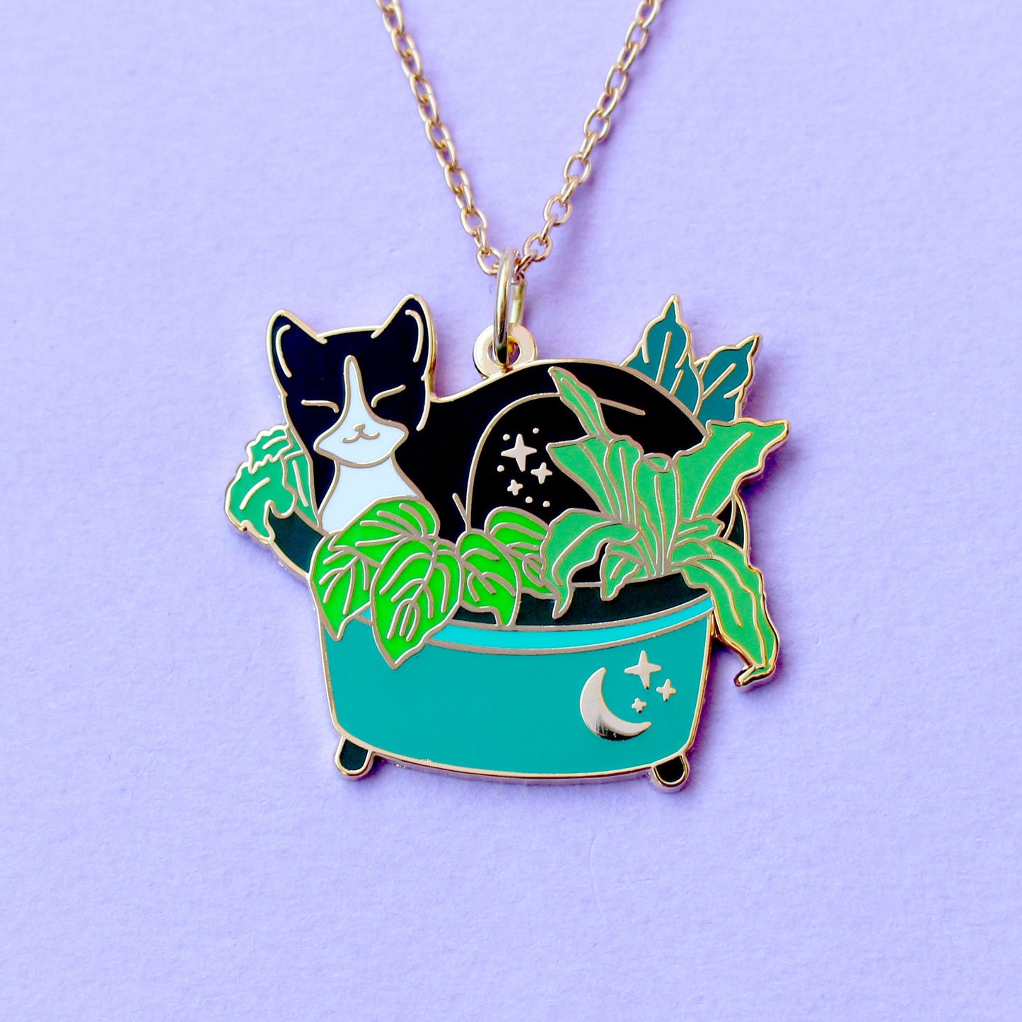 Plant Cat Necklace