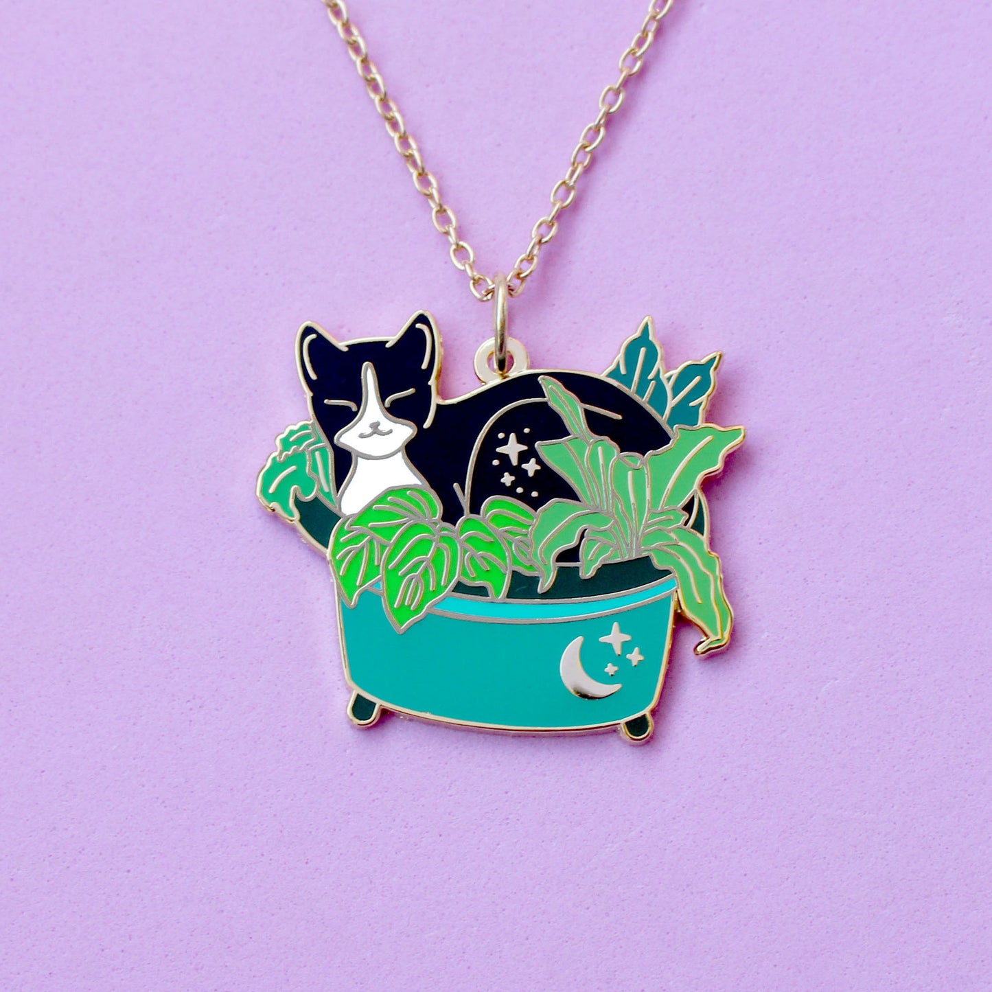 Plant Cat Necklace