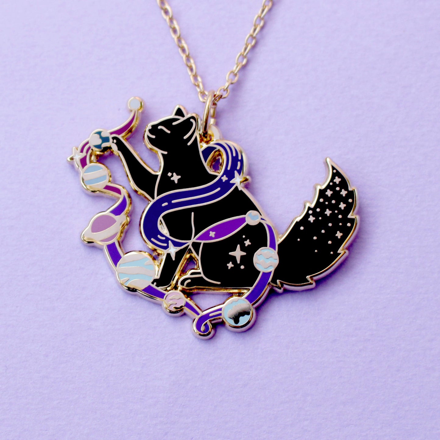 Solar Cat Necklace