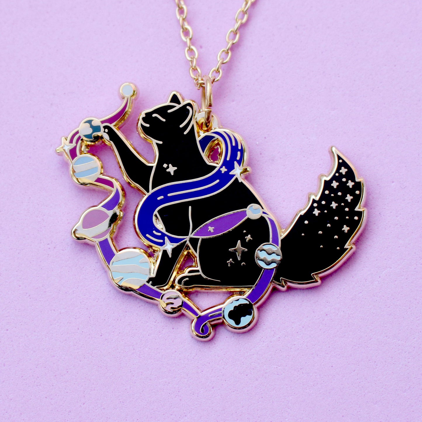 Solar Cat Necklace