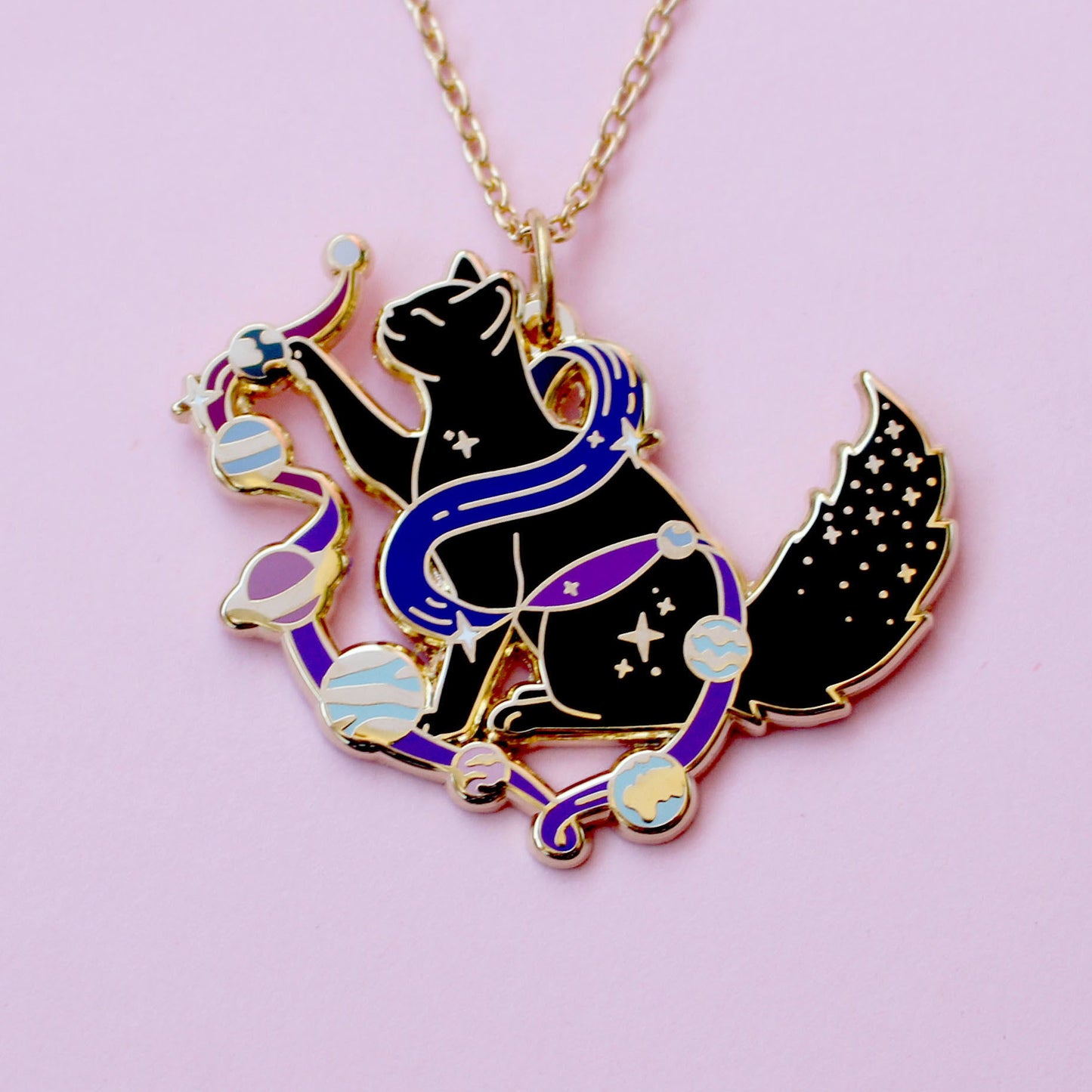 Solar Cat Necklace