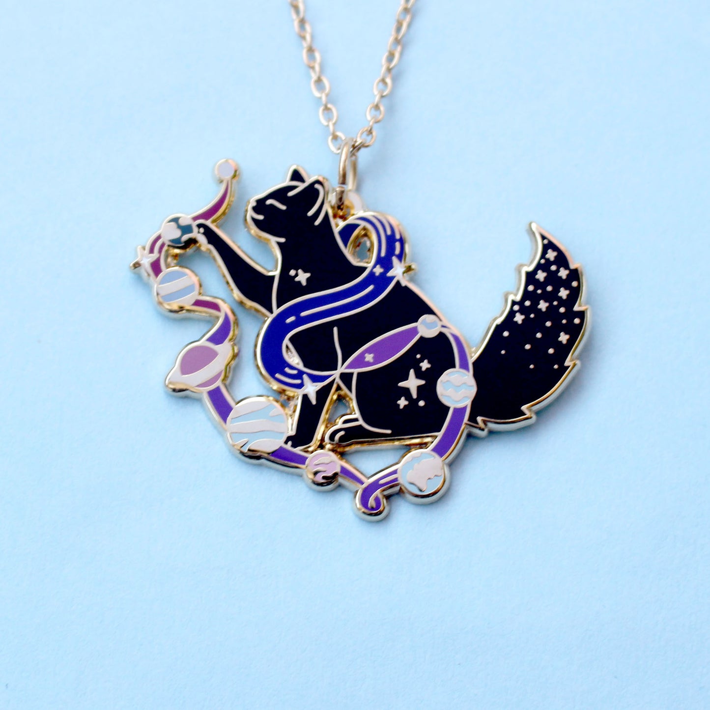 Solar Cat Necklace