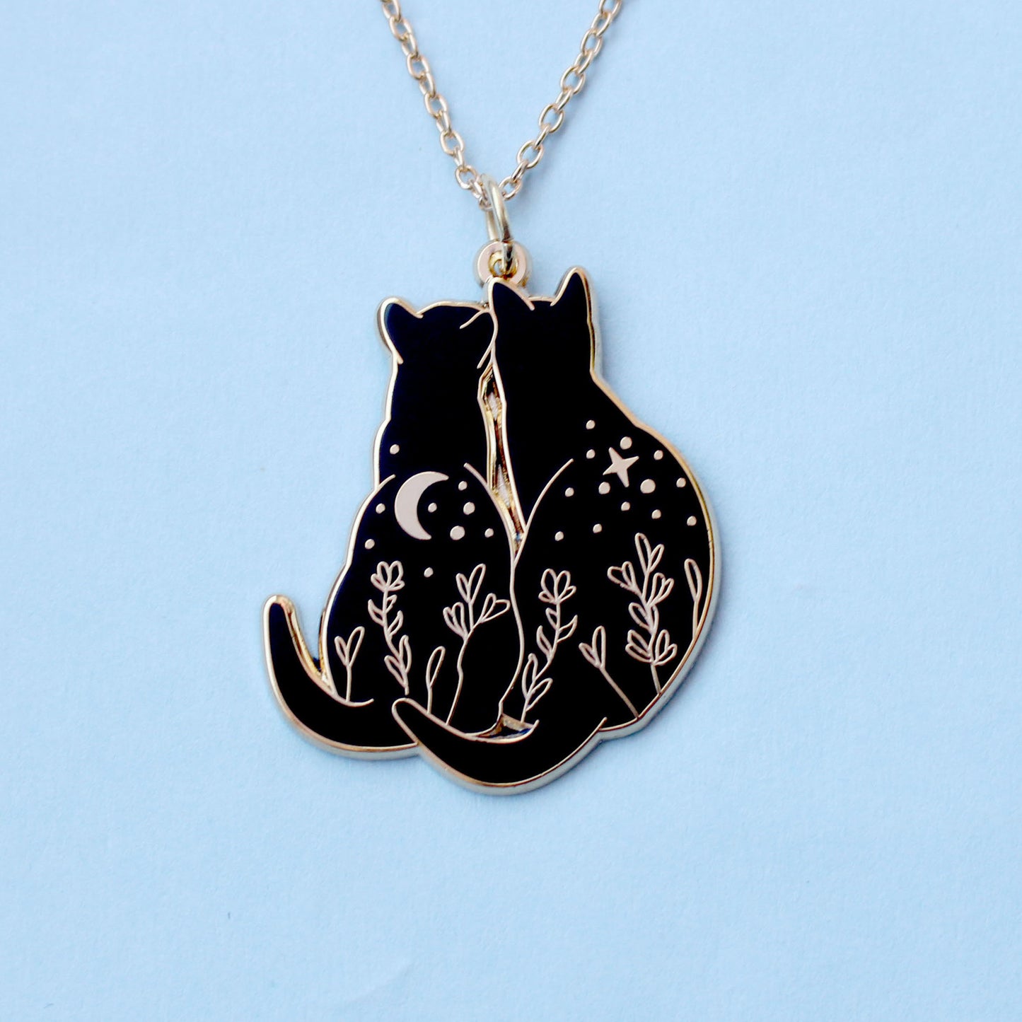 Stargazing Cats Necklace