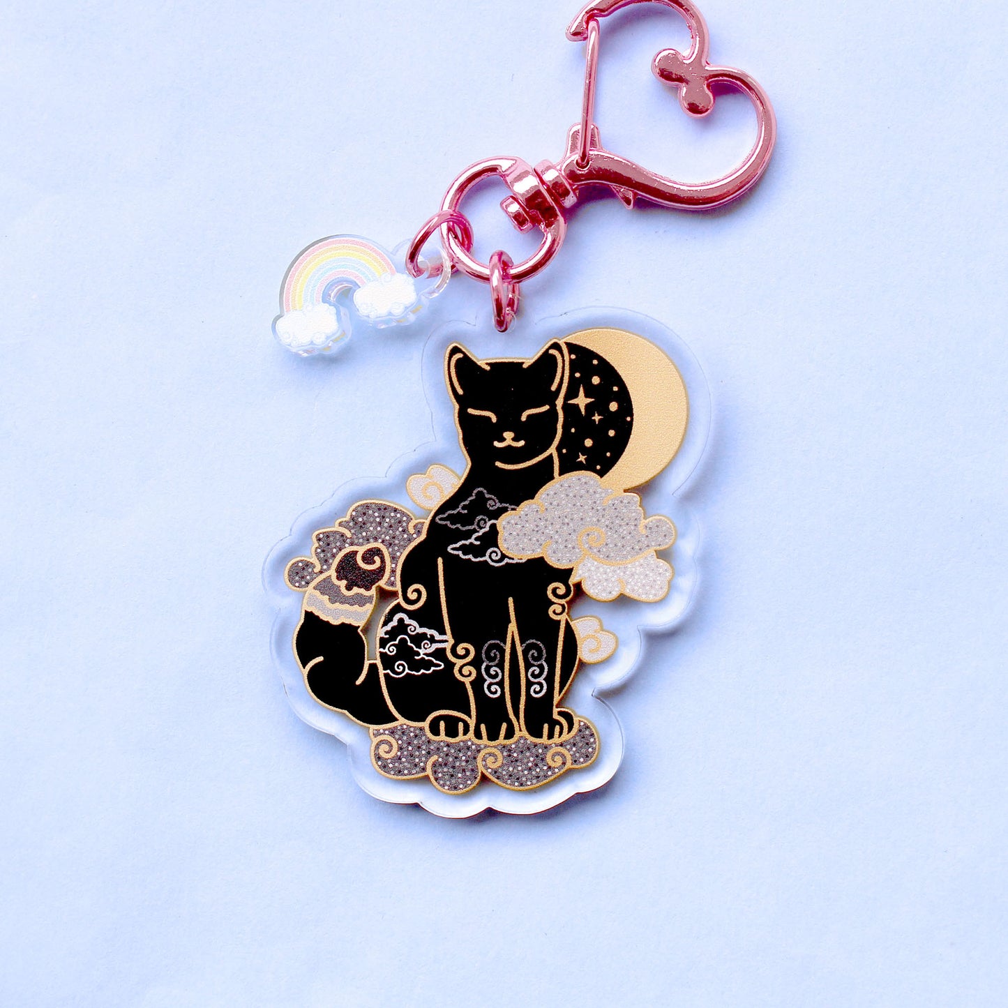 Cloud cat Acrylic Key Chain