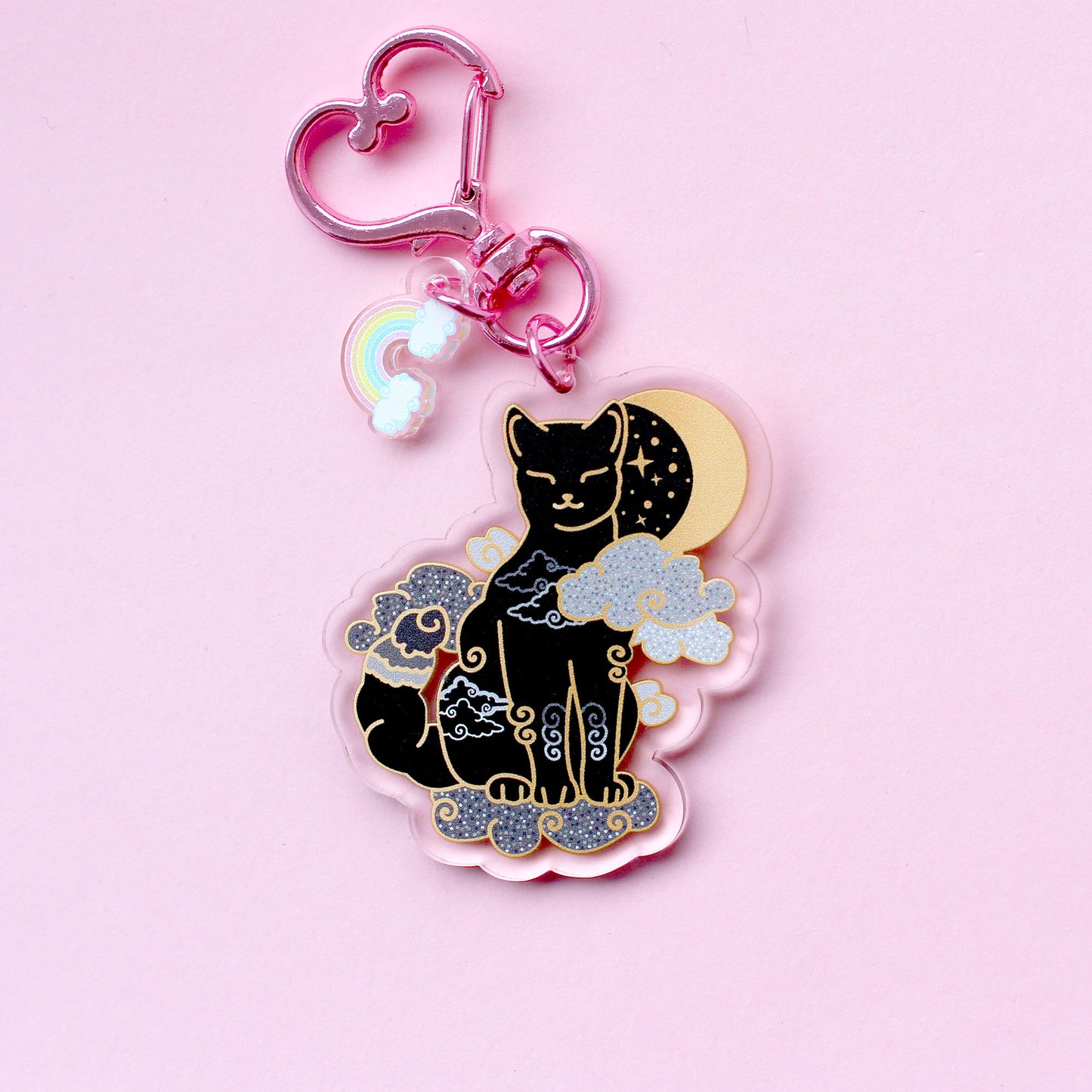 Cloud cat Acrylic Key Chain