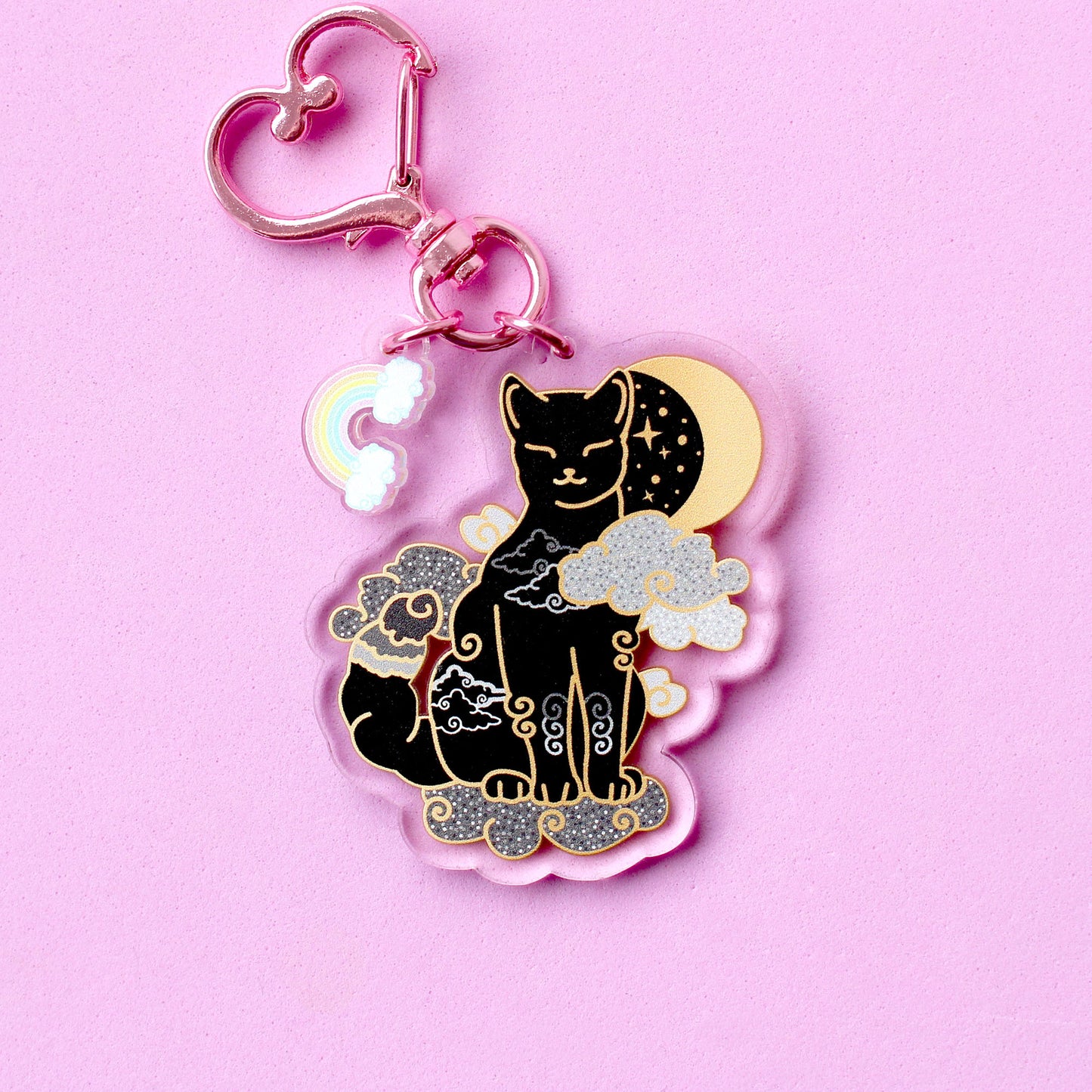 Cloud cat Acrylic Key Chain