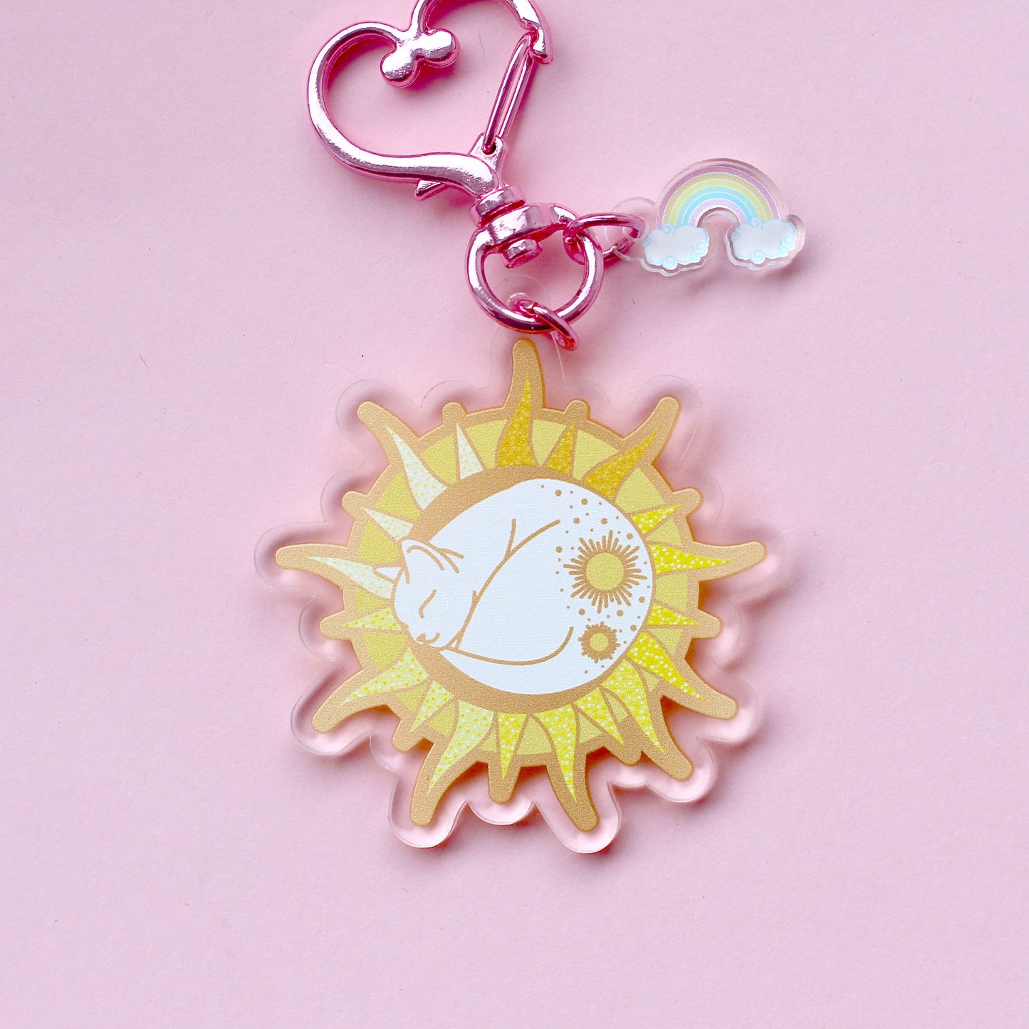 Sun cat Acrylic Key Chain