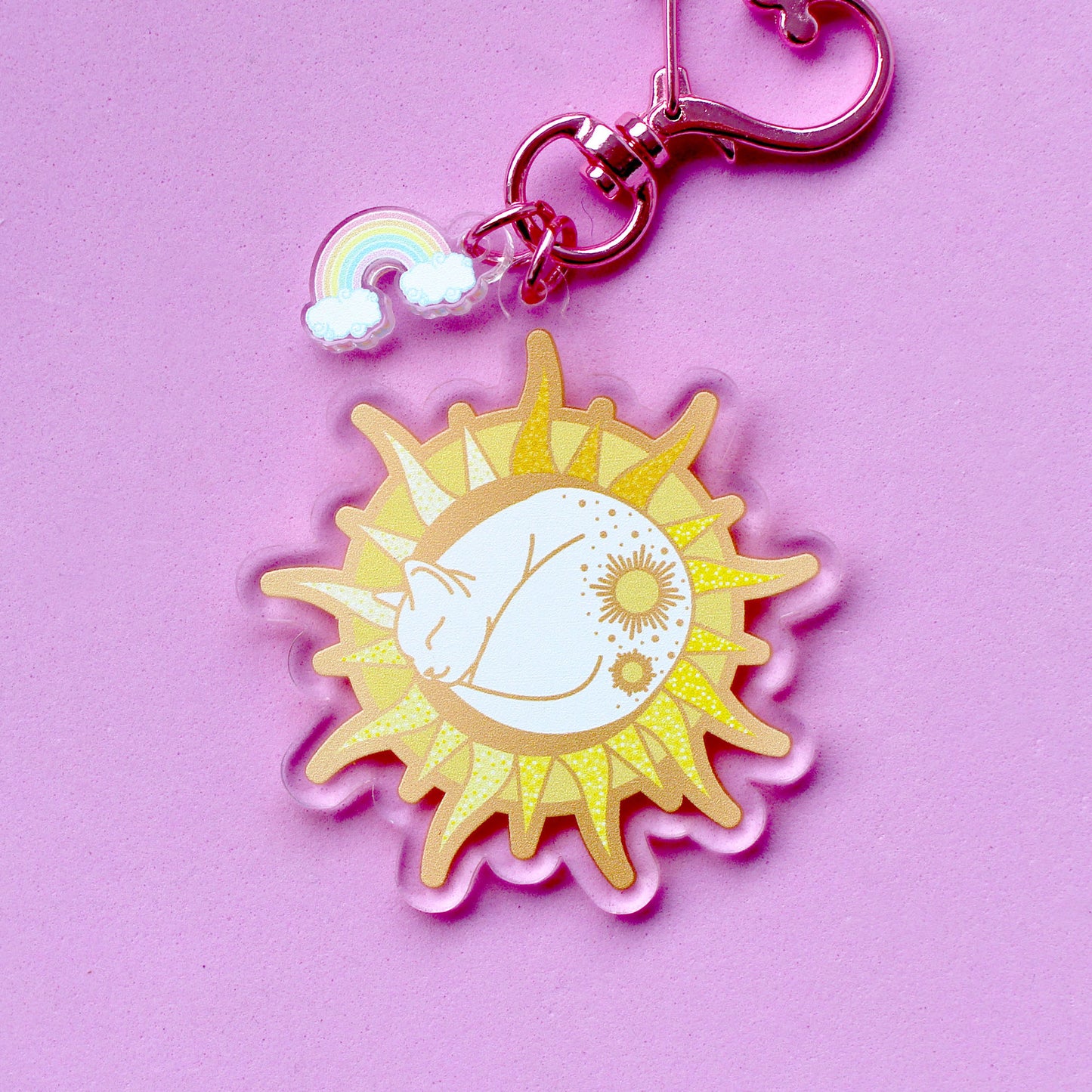 Sun cat Acrylic Key Chain