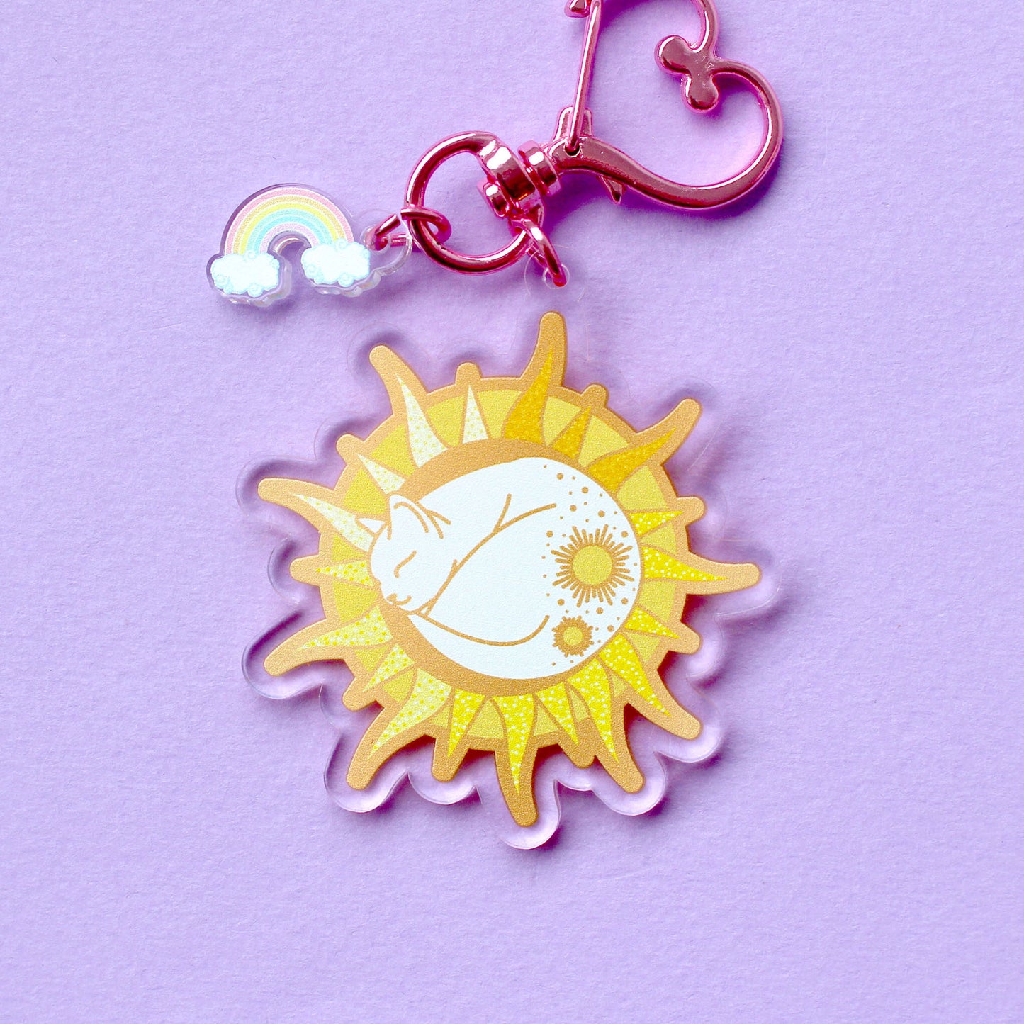 Sun cat Acrylic Key Chain