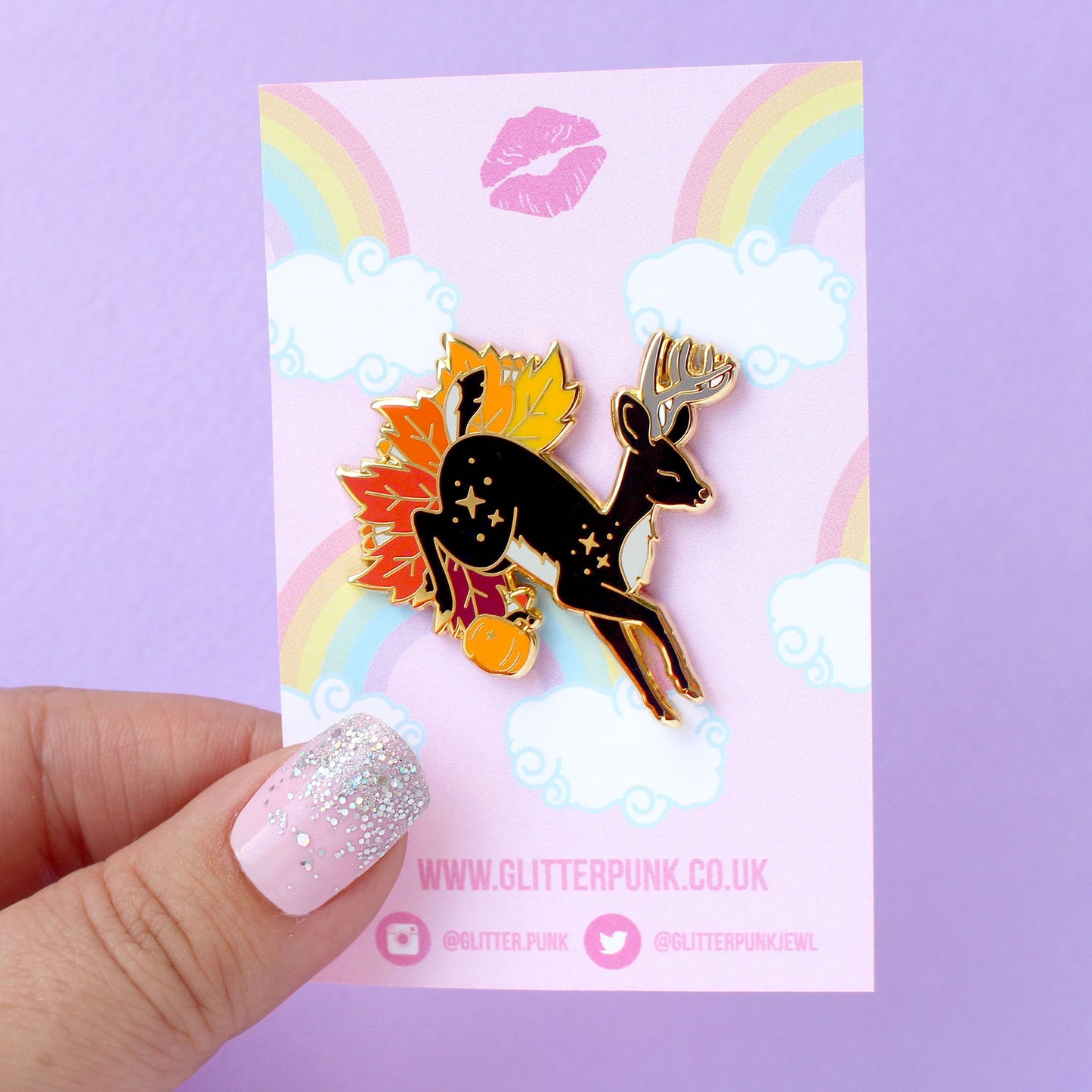 Deer Enamel Pin – Autumn Fall Collection