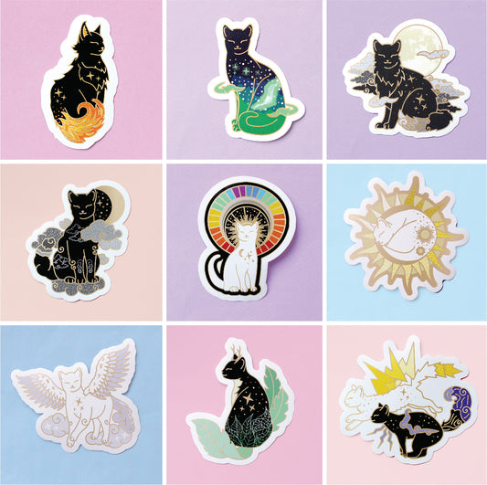 Climate cats stickers