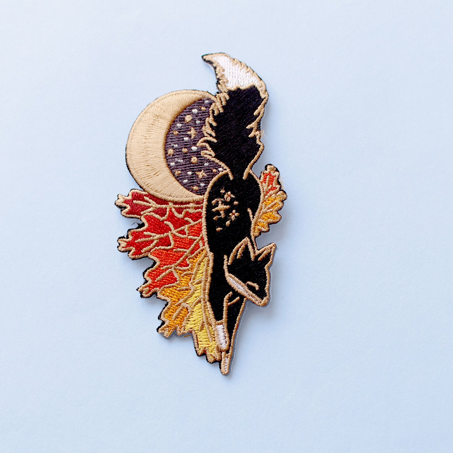 Fall Fox Embroidered Patch