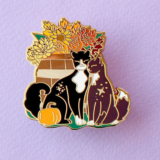 Autumn Flower Cats