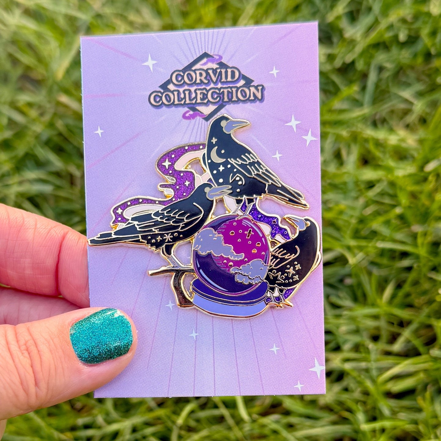Mystical Rooks Enamel Pin